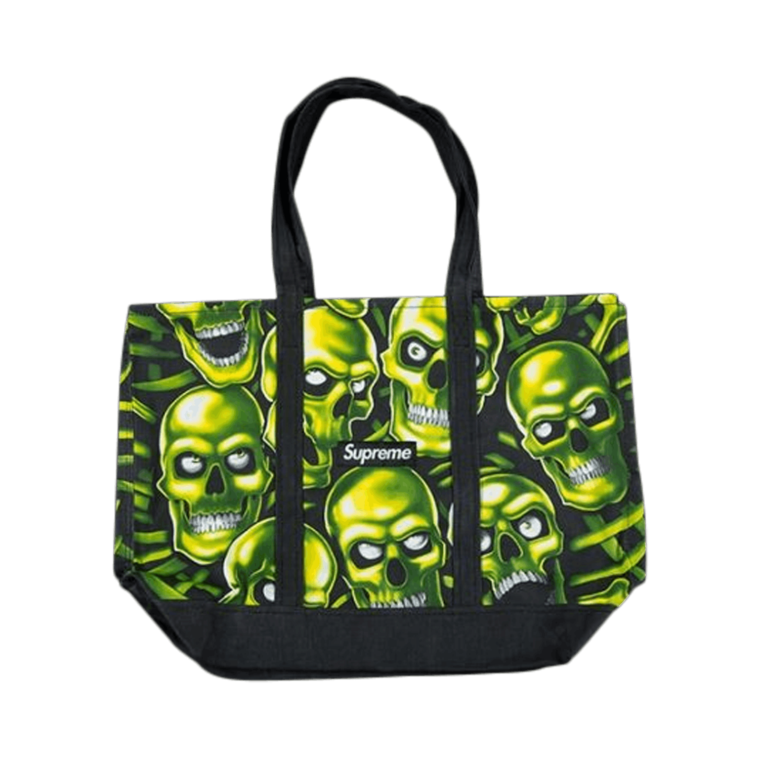 Supreme Skull Pile Denim Tote 'Black'