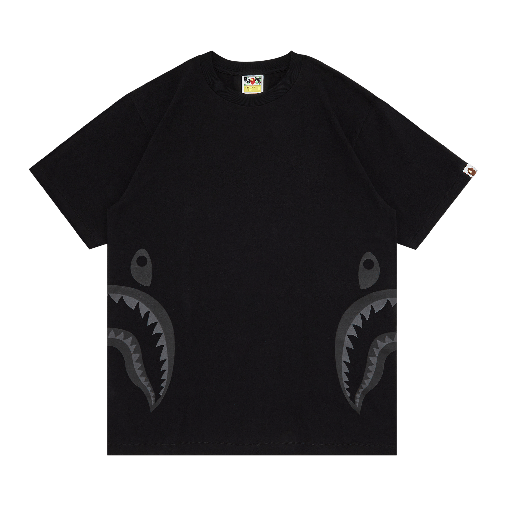 GOAT Exclusive BAPE Side Shark Tee In Black