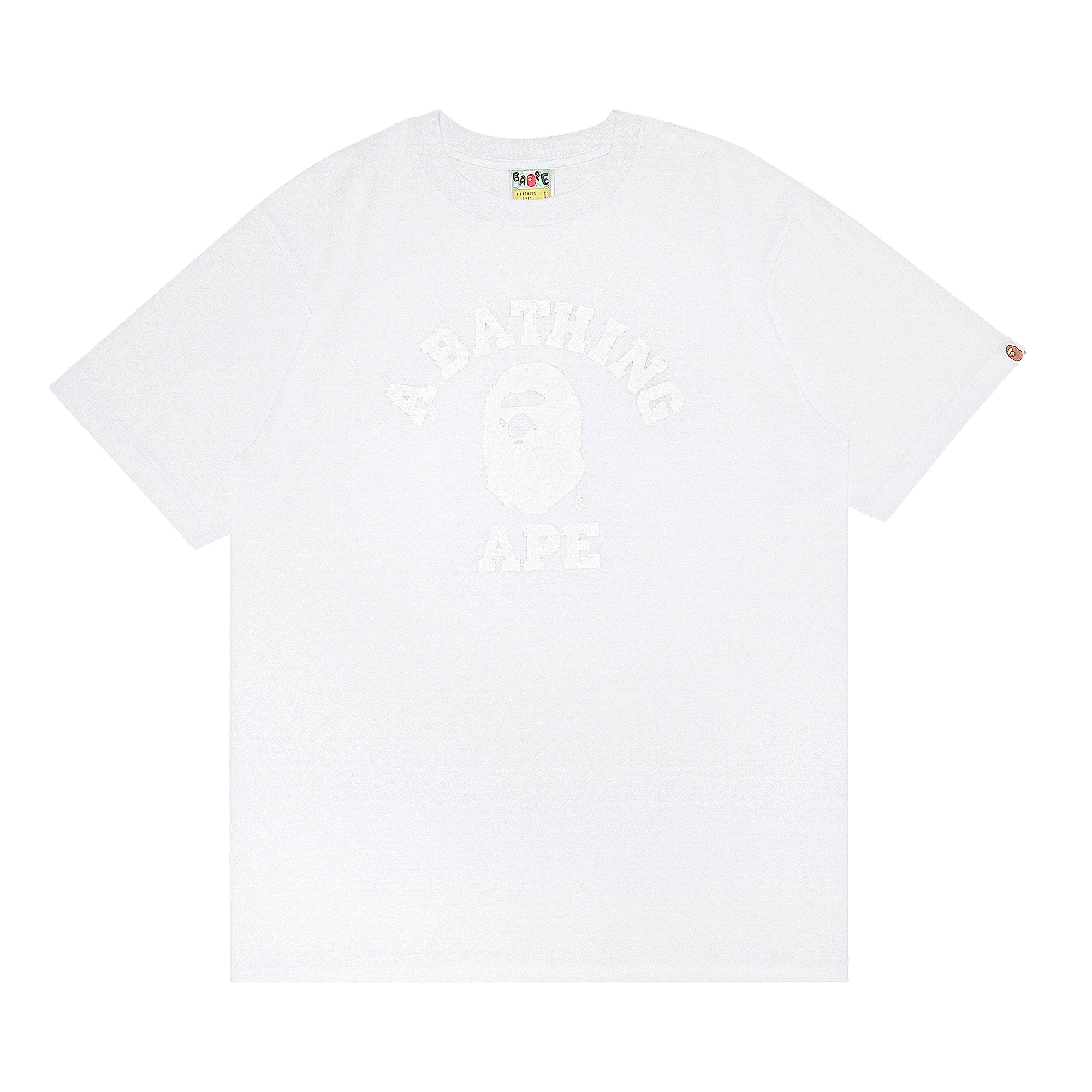Pre-owned Bape Goat Exclusive  College Tee In White