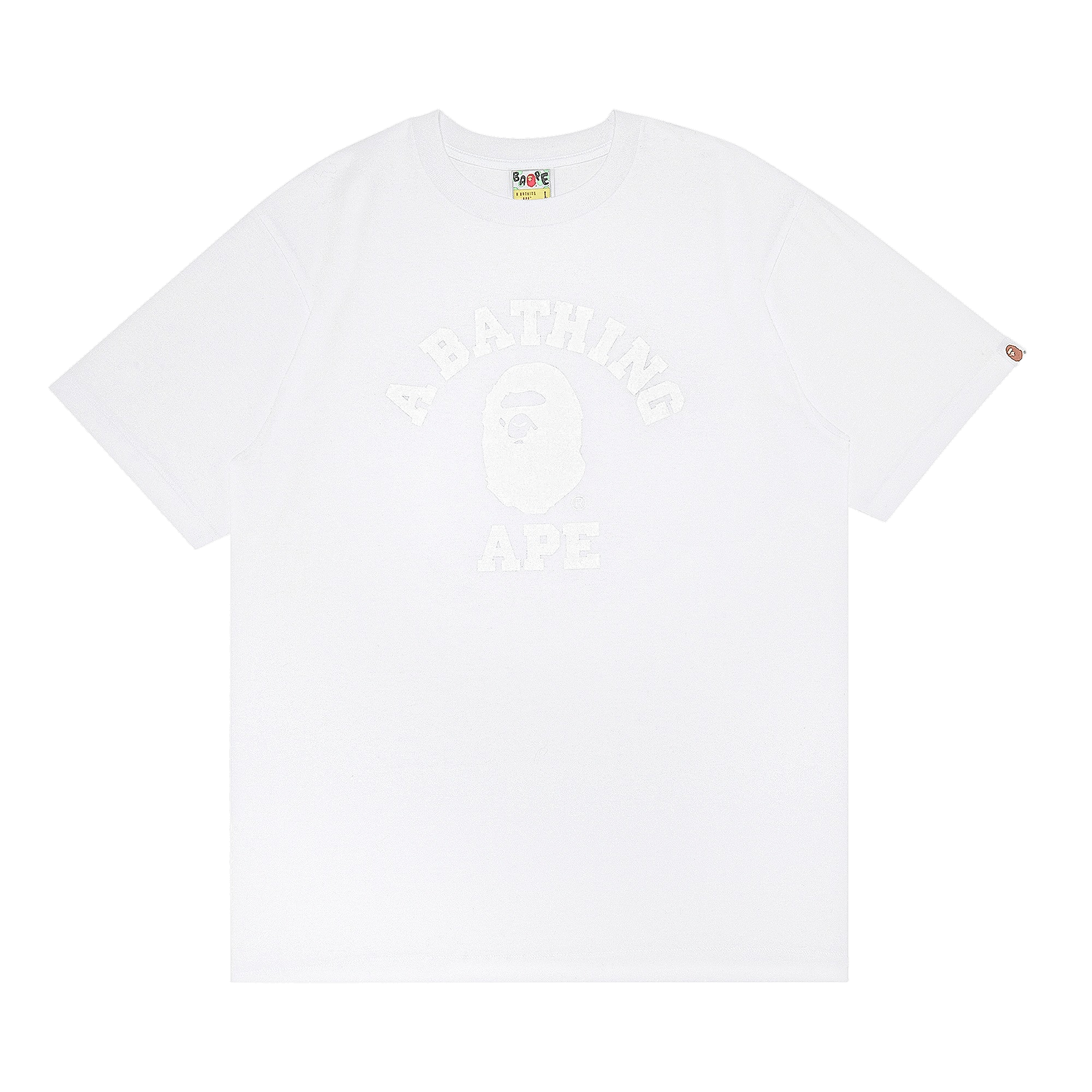 GOAT Exclusive BAPE College Tee In White