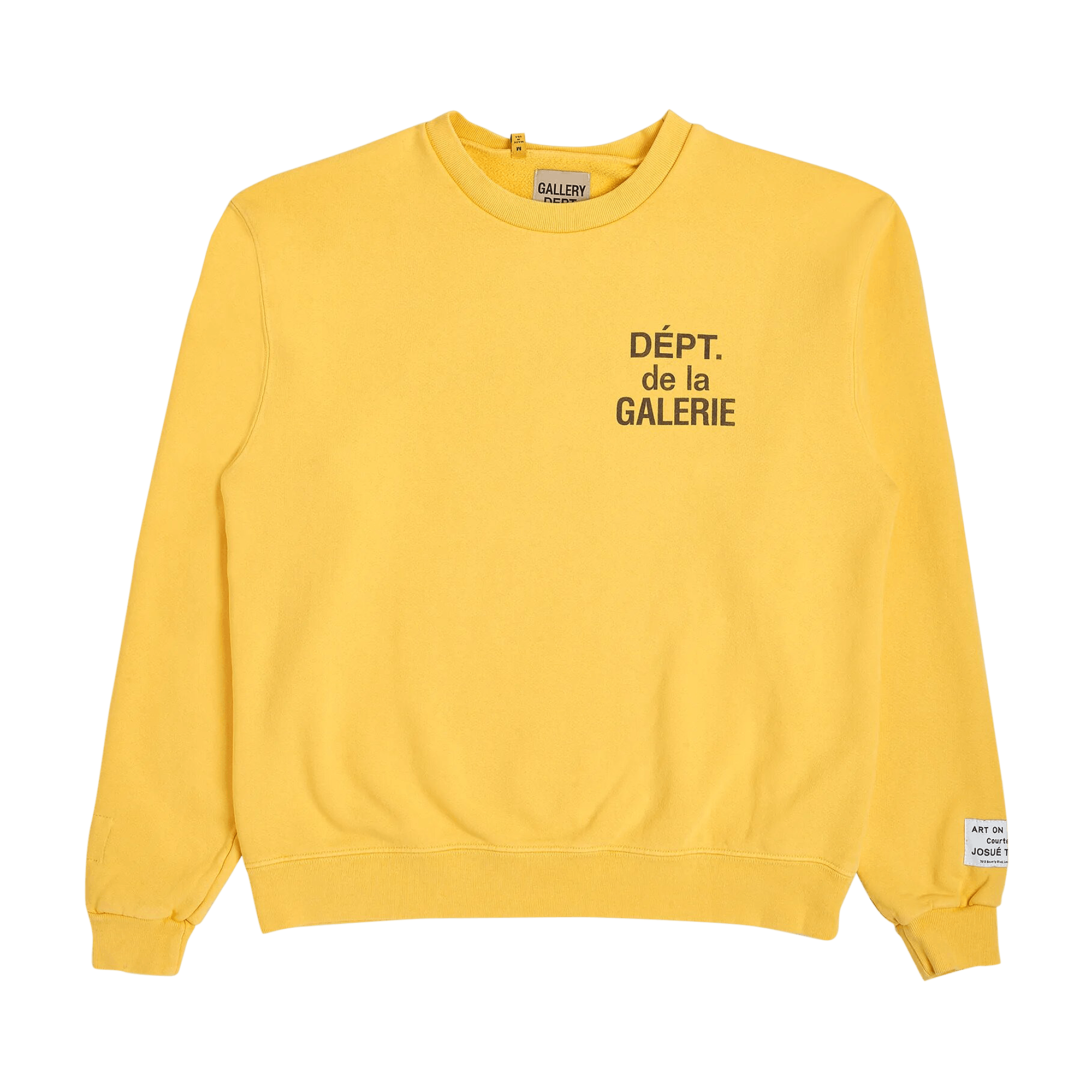 Pre-owned Gallery Dept. Art That Kills Reversible Crewneck Sweatshirt 'yellow'