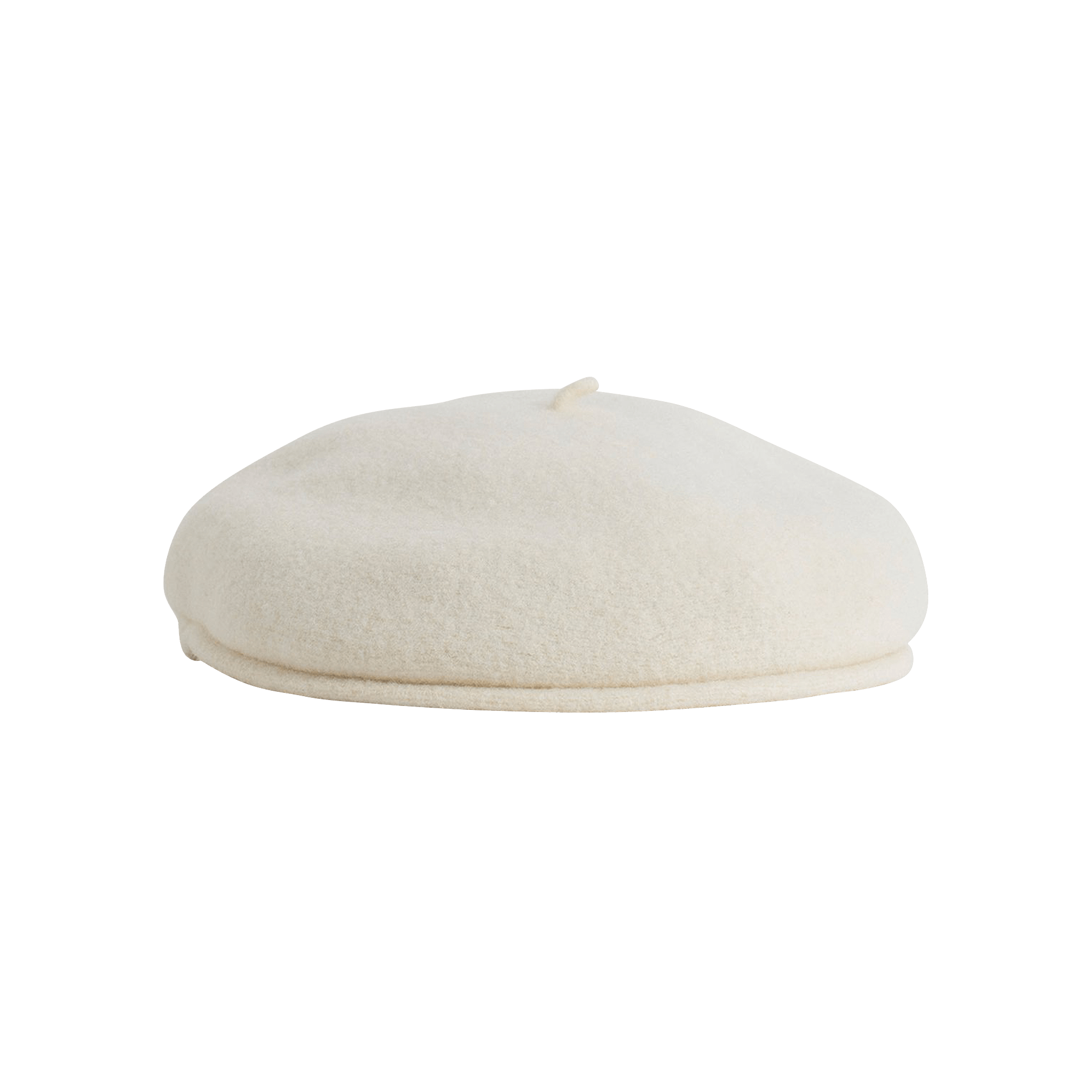 Pre-owned Marine Serre Embroidered French Beret 'broken White' In Cream