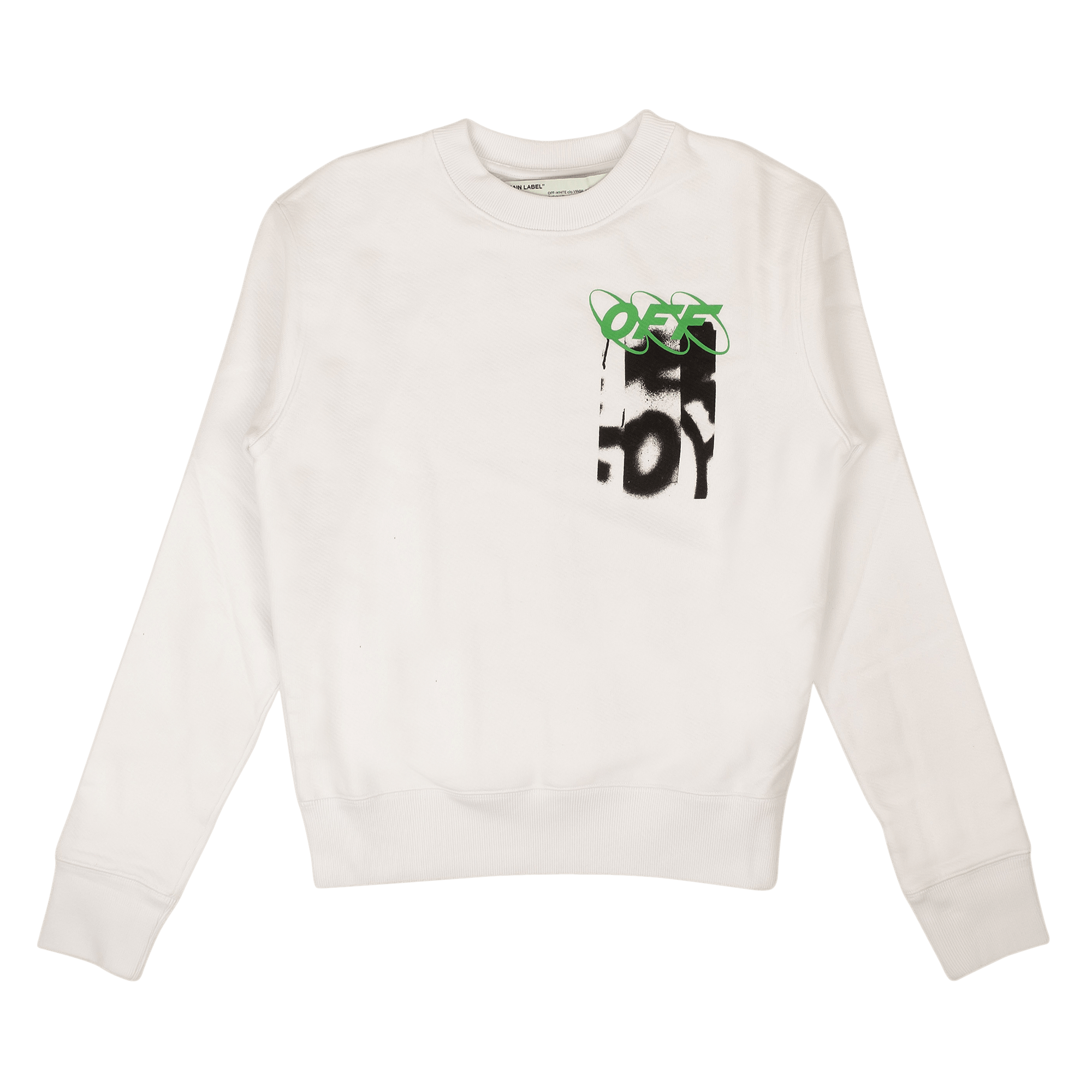 Pre-owned Off-white Graphic Print Sweater 'white'