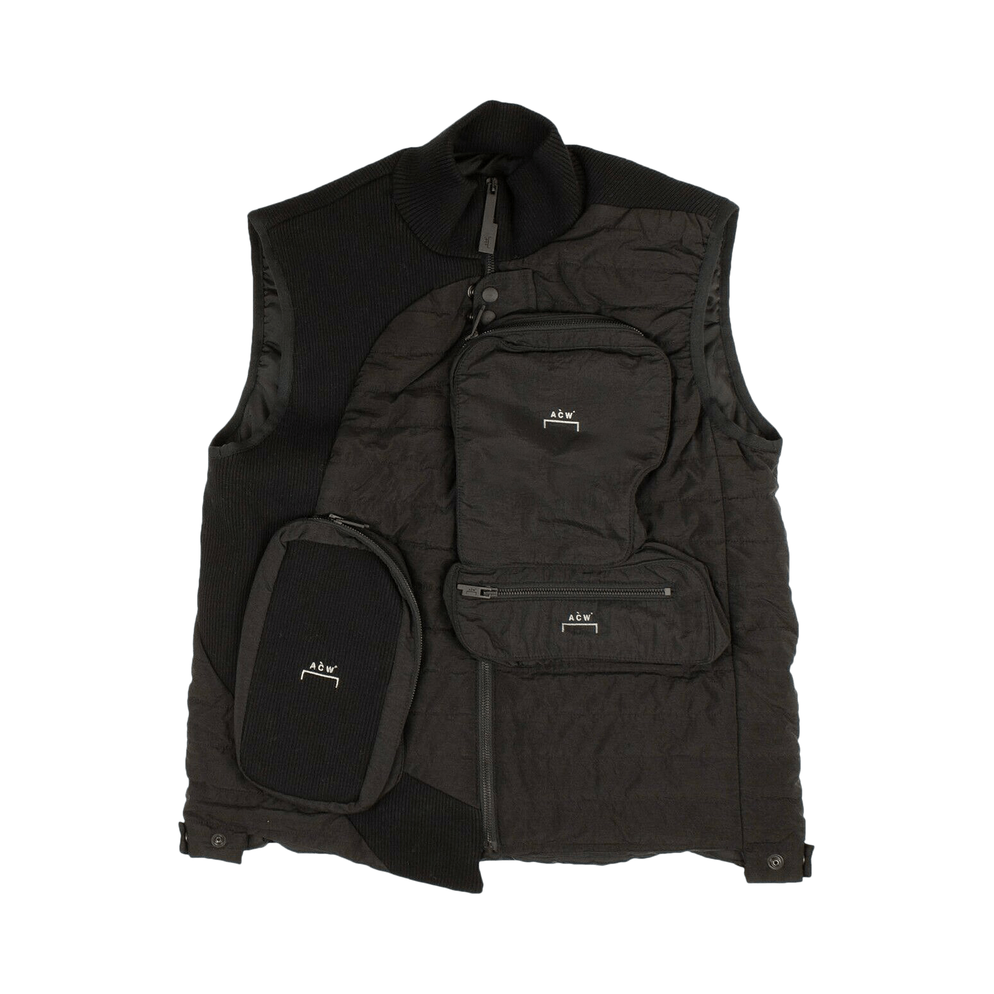 Pre-owned A-cold-wall* Down Turtleneck Vest 'black'