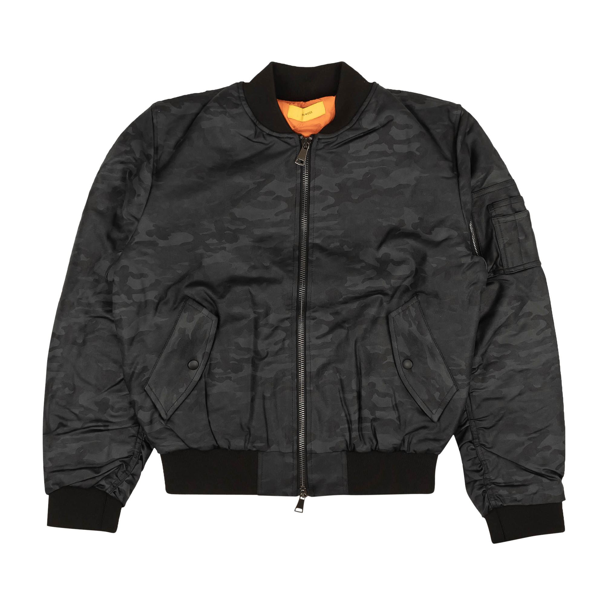 Pre-owned Pyer Moss Zip Up Bomber Jacket 'black'