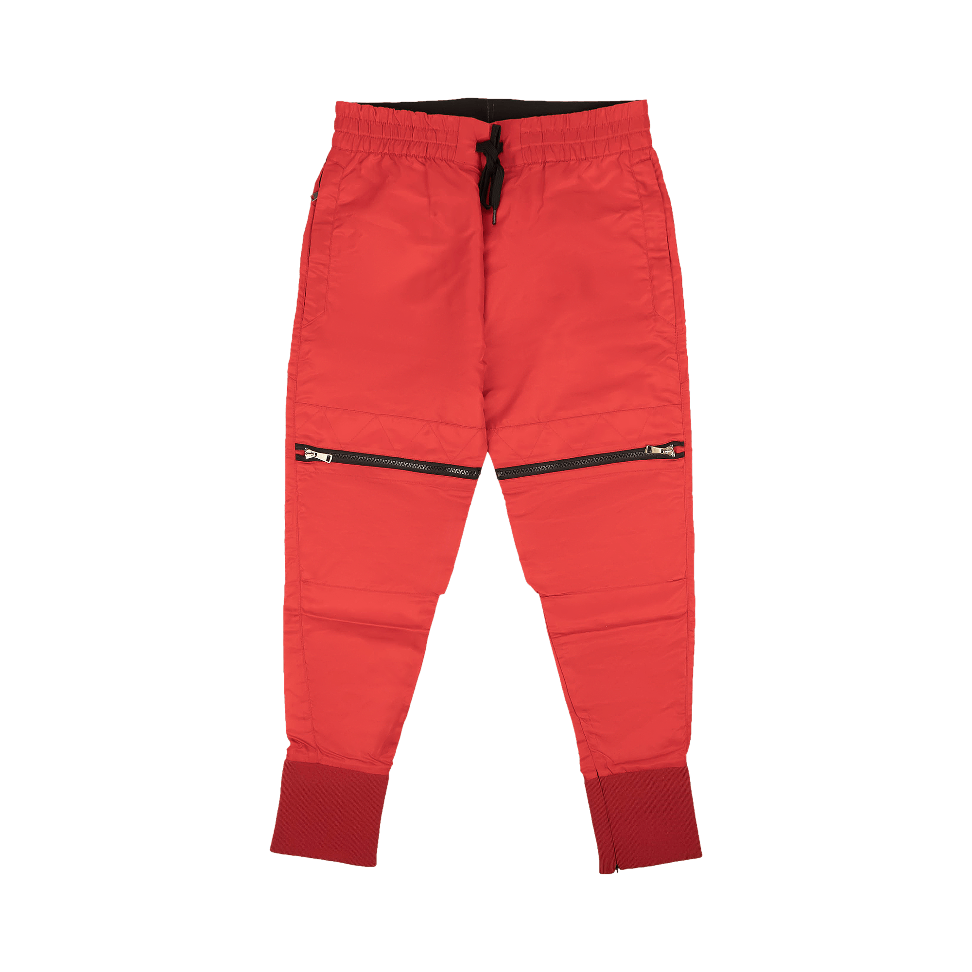 Pre-owned Pyer Moss Satin Zipper Pant 'red'