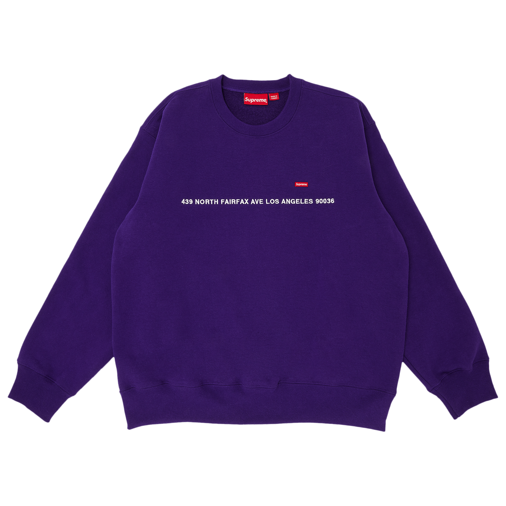 Supreme Shop Small Box Crewneck - Los Angeles 'Purple'