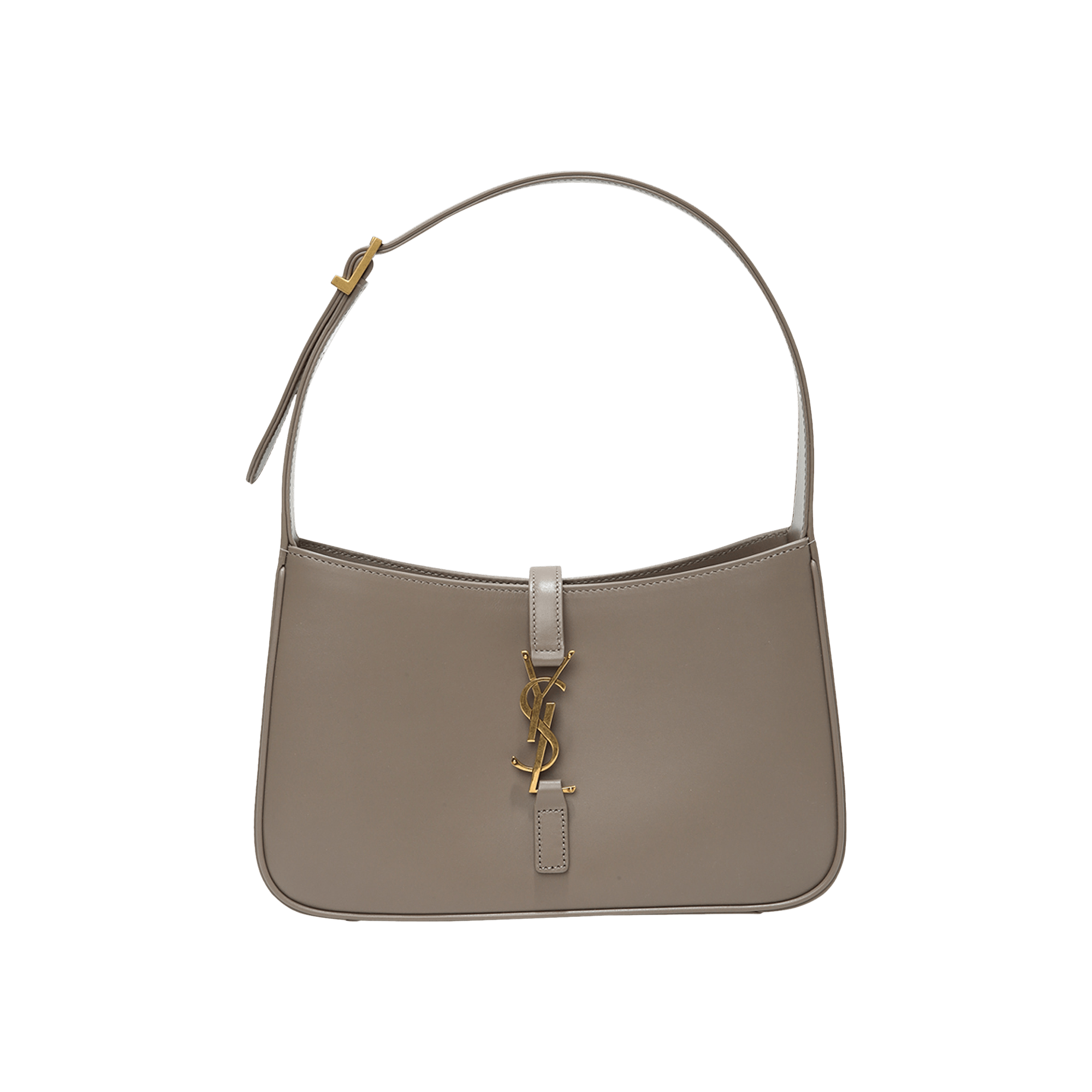 Pre-owned Saint Laurent Le 5 À 7 Hobo Bag 'greyish Brown'