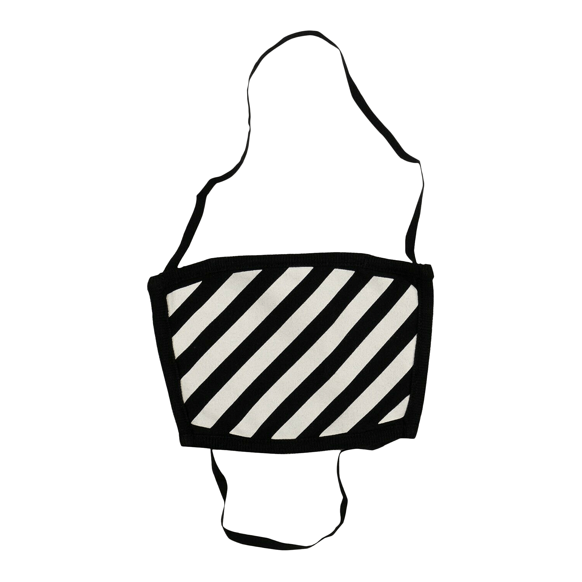Off-White Diag Face Mask 'Black/White'