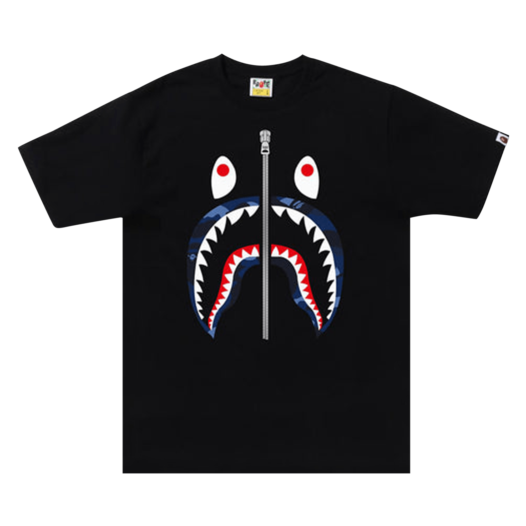 BAPE Color Camo Shark Tee 'Black/Navy'