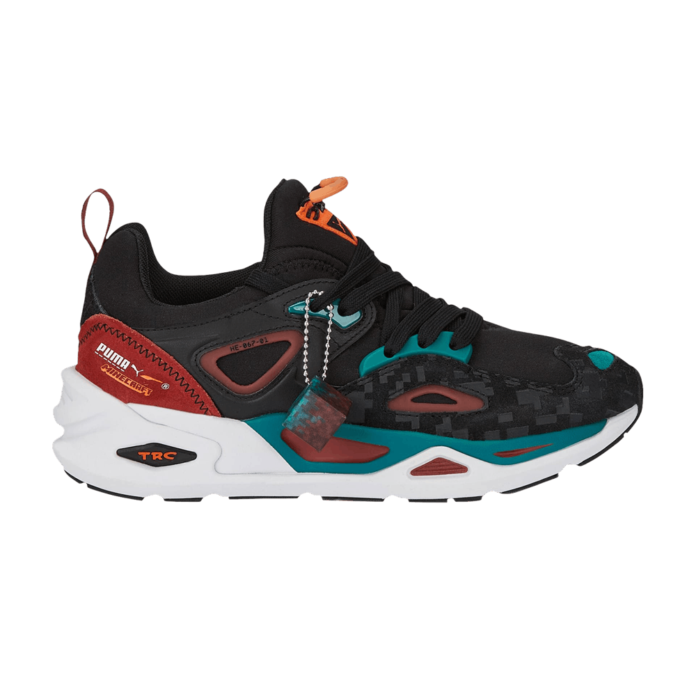 Pre-owned Puma Minecraft X Trc Blaze Big Kid 'nether' In Black