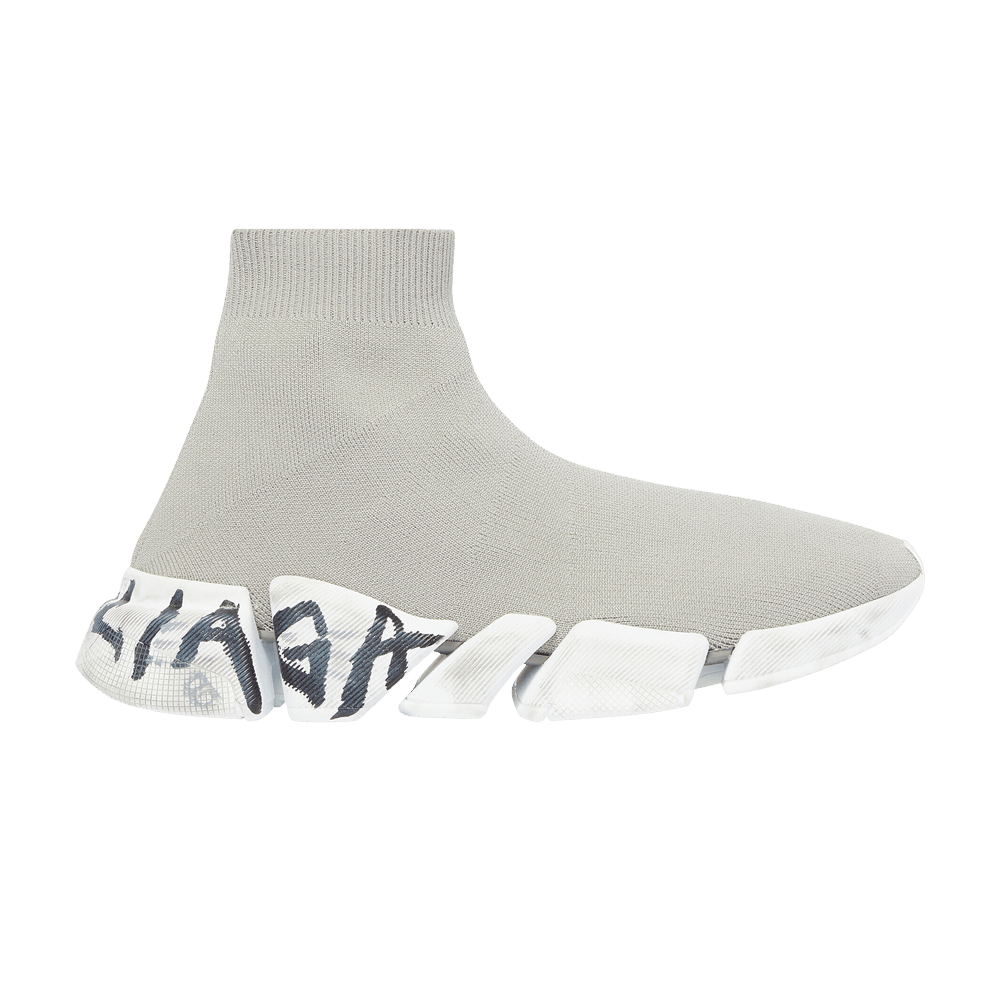 Balenciaga Speed 2.0 Sneaker 'Worn-Out Graffiti - Grey'