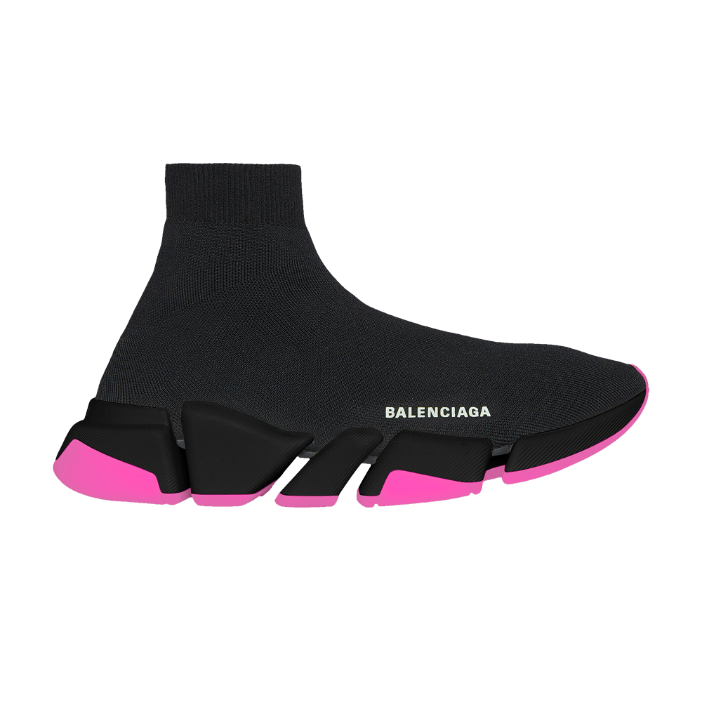 Balenciaga Wmns Speed 2.0 Sneaker 'Black Neon Pink'