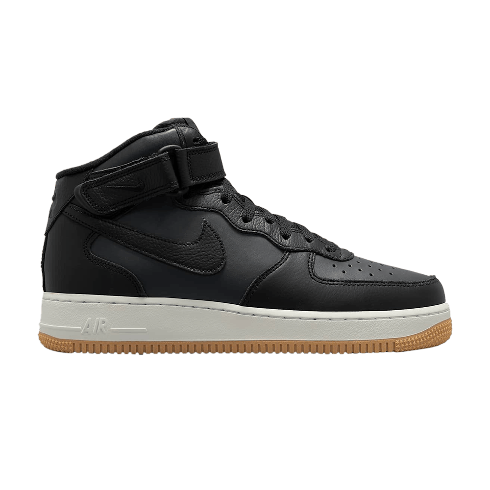 Pre-owned Nike Air Force 1 Mid '07 Lx 'anthracite Gum' In Black