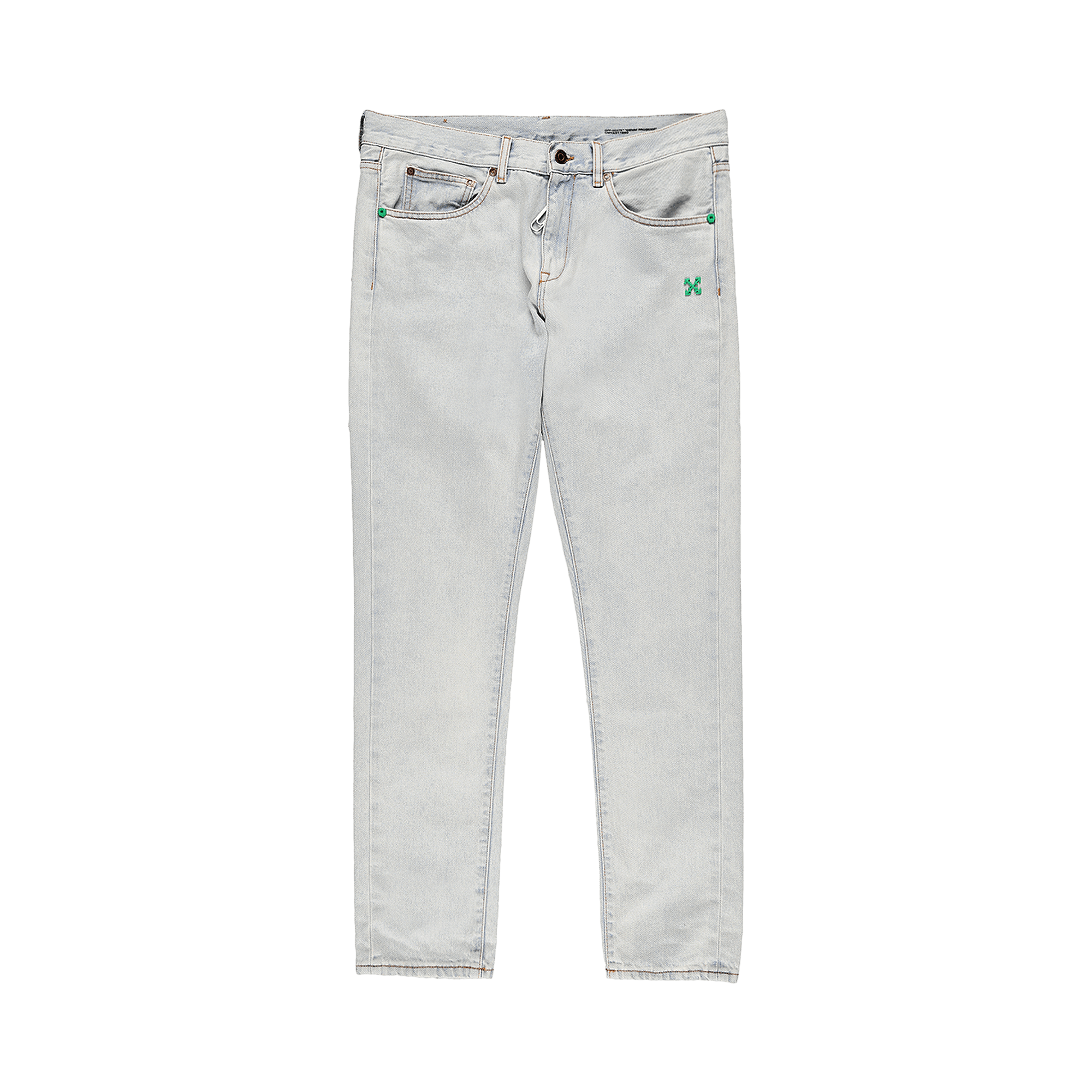 Off-White Slim Jeans 'Bleach Mint'