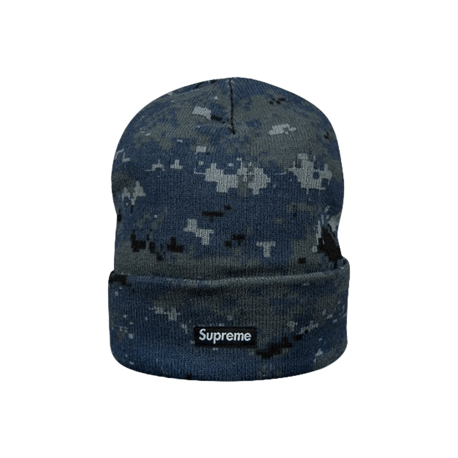 Supreme Digi Camo Beanie 'Navy'