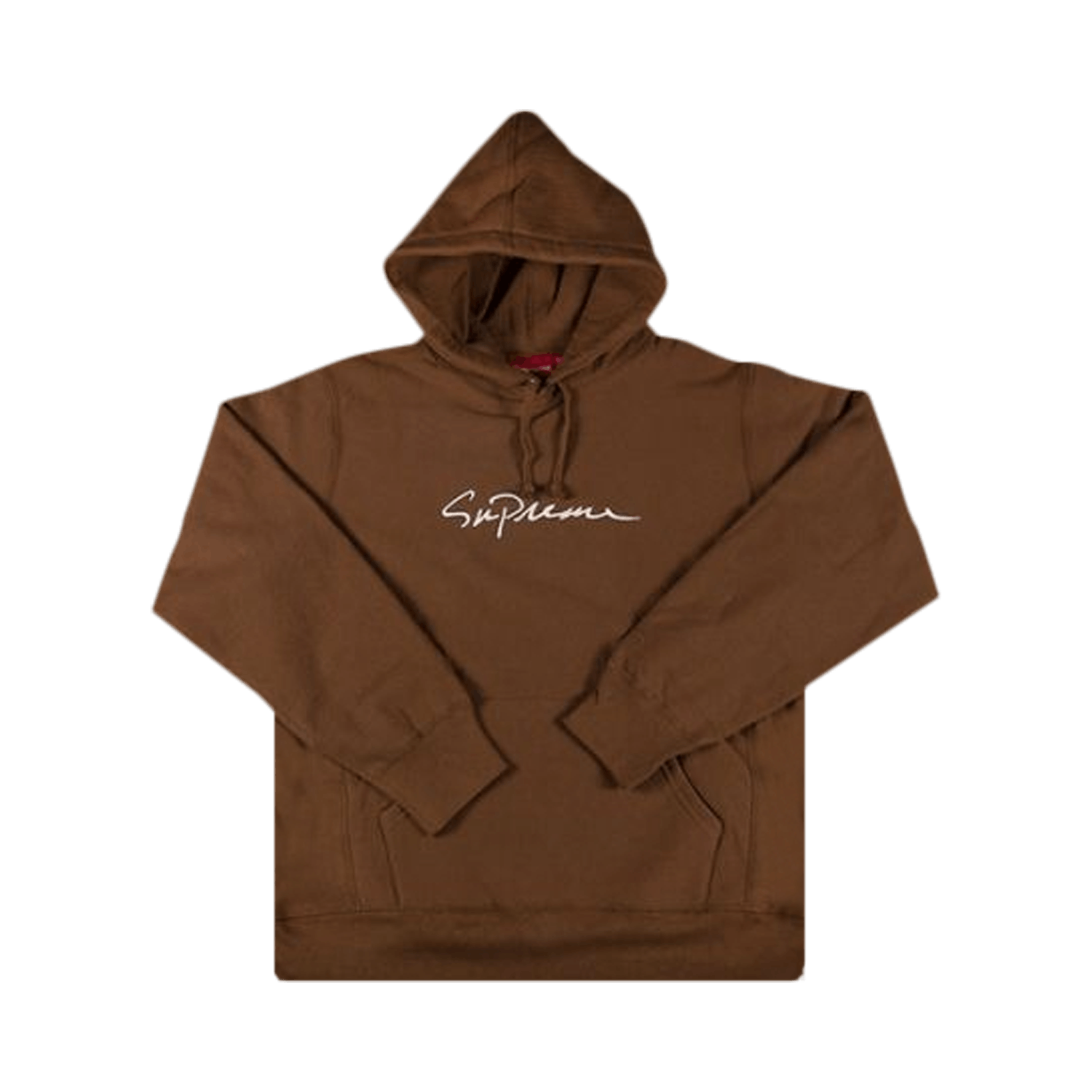 Supreme Classic Script Hooded Sweatshirt 'Brown'