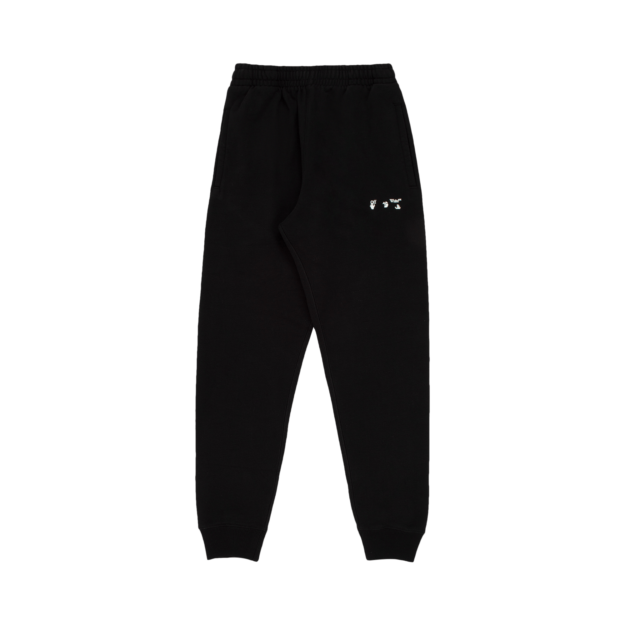 Off-White OW Logo Slim Cuffed Sweatpant 'Black/White'