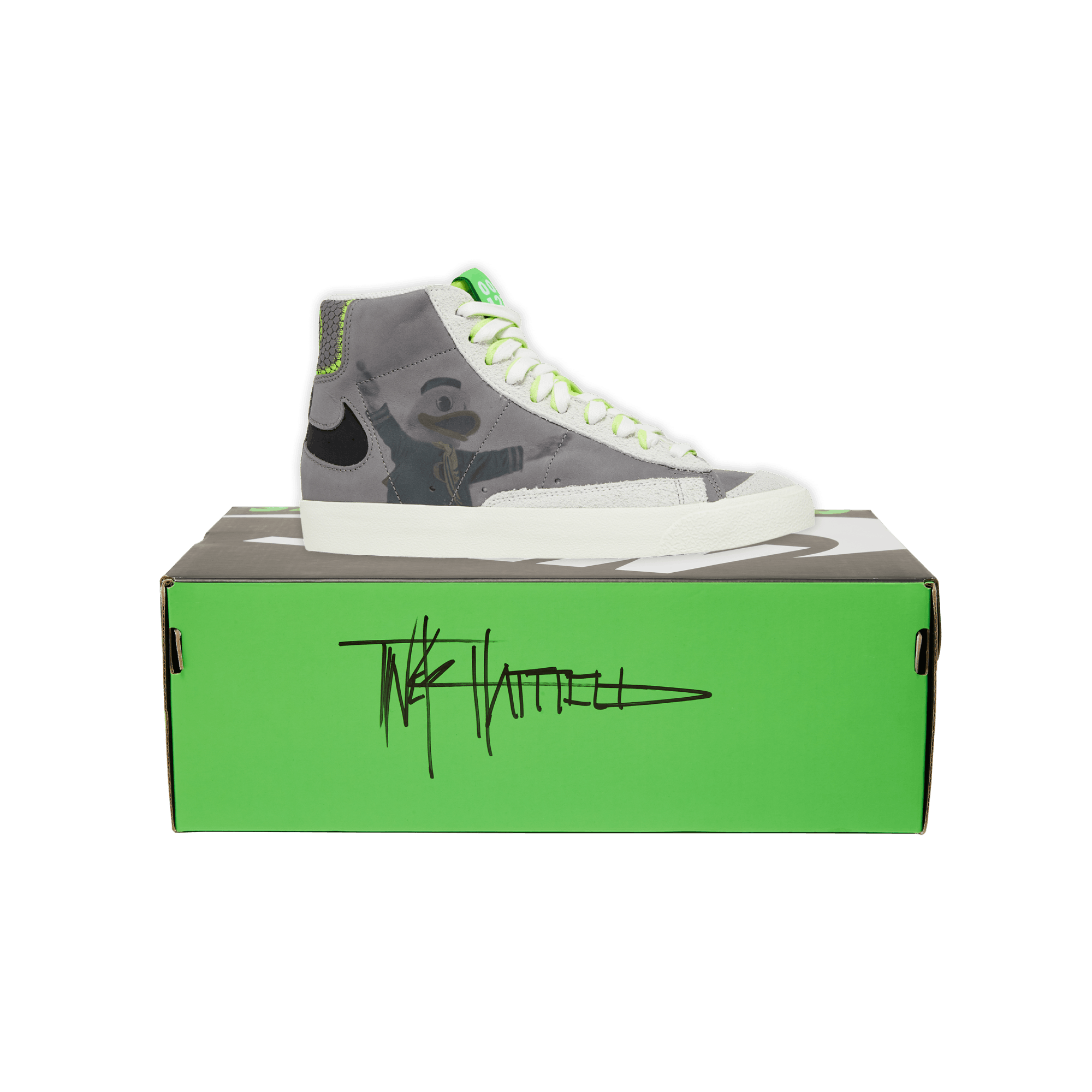 Blazer Mid ?77 'University of Oregon Football' Tinker Hatfield Signed Box