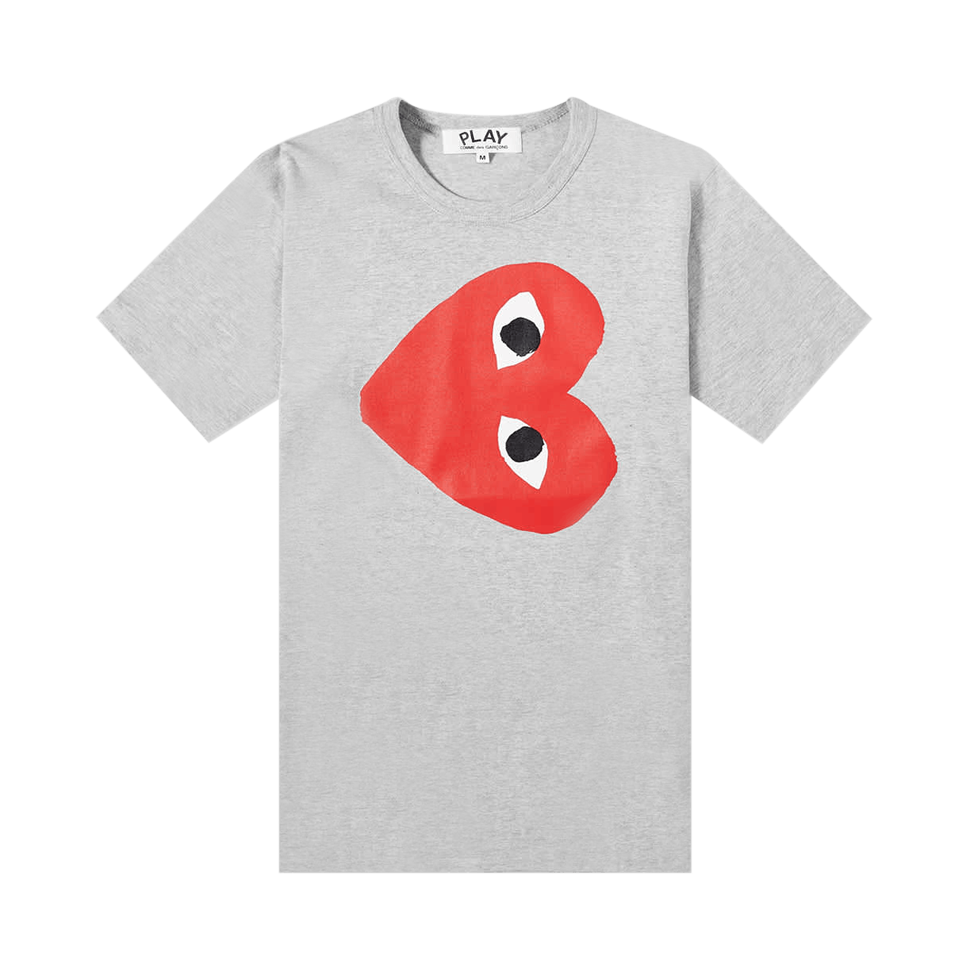 Comme des Garçons Short-Sleeve Play T-Shirt With Sideways Red Heart 'Grey'