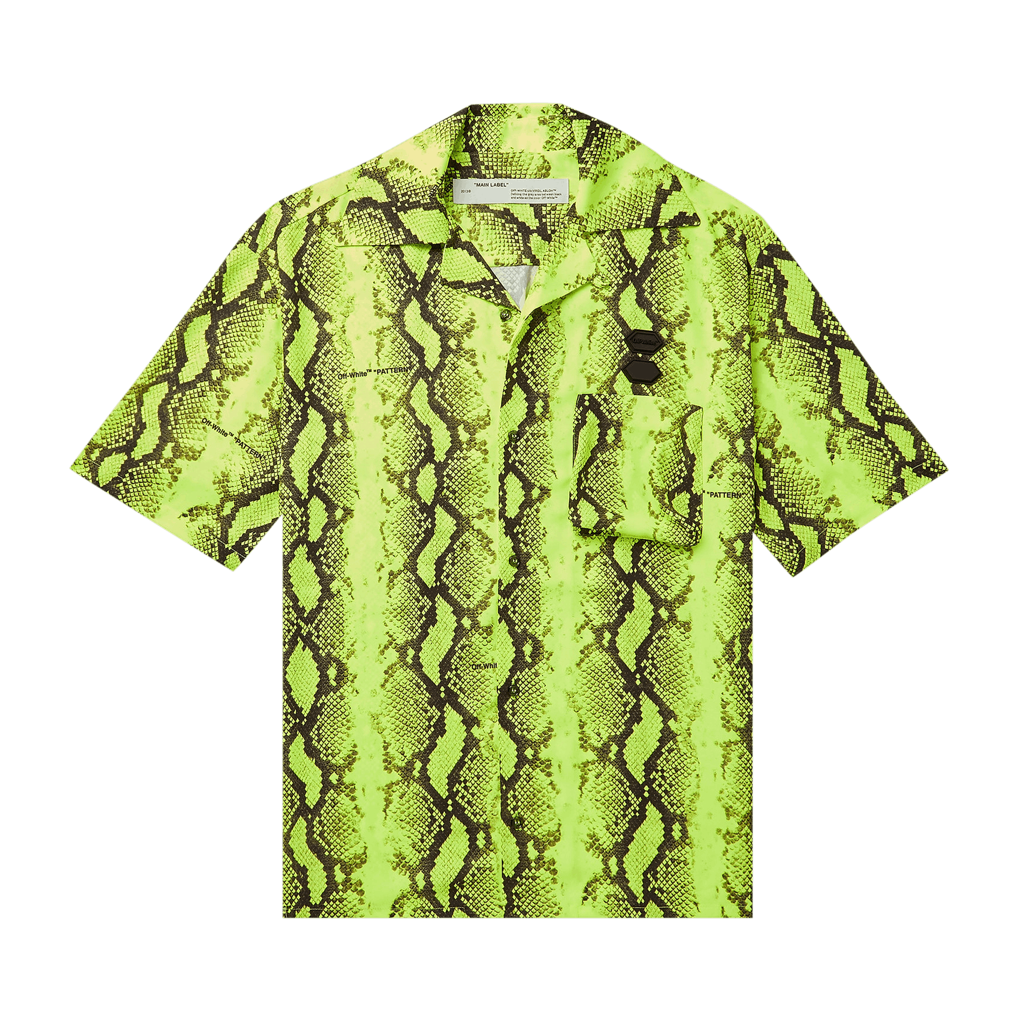 Off-White Snake Holiday Shirt 'Yellow'