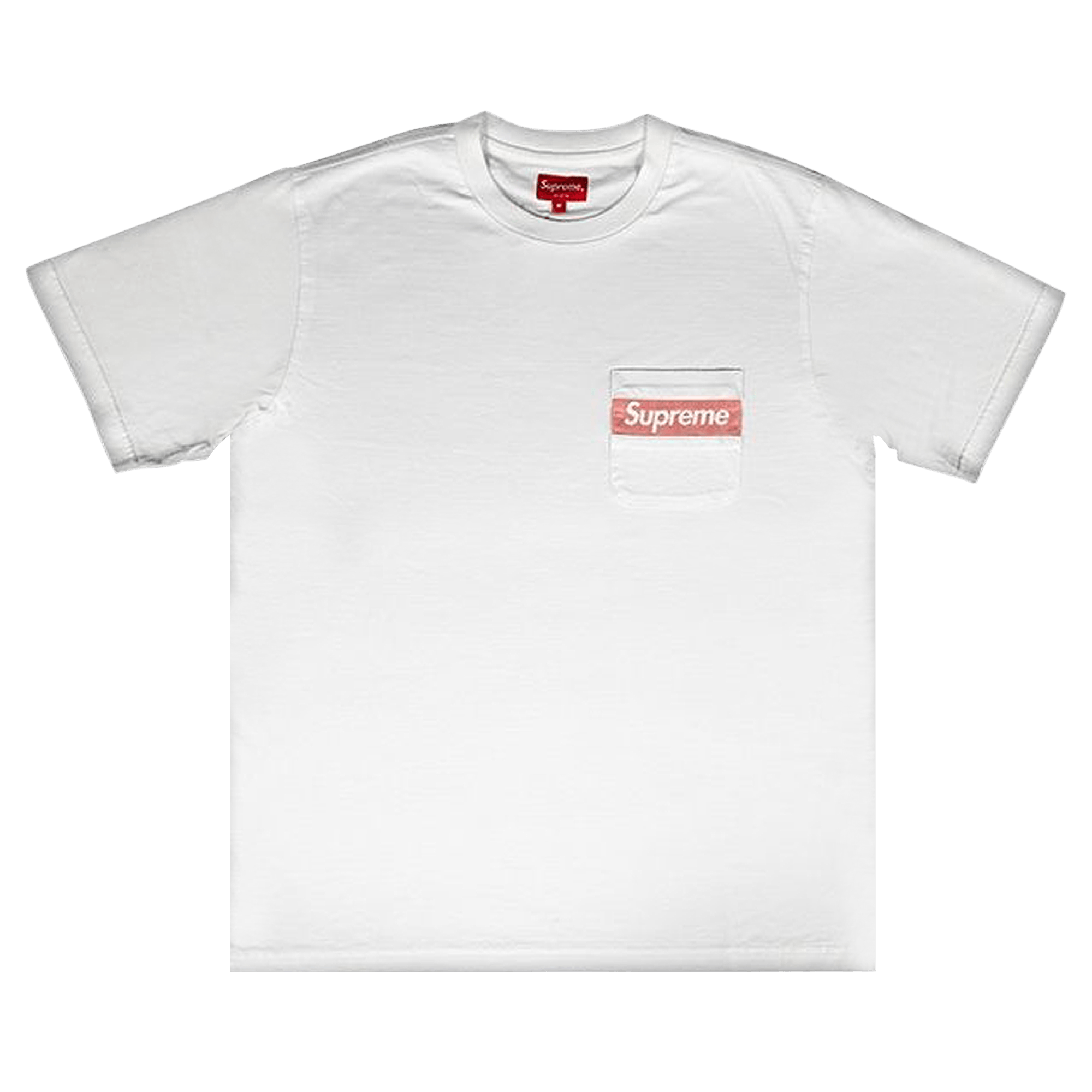 Supreme Mesh Stripe Pocket Tee 'White'