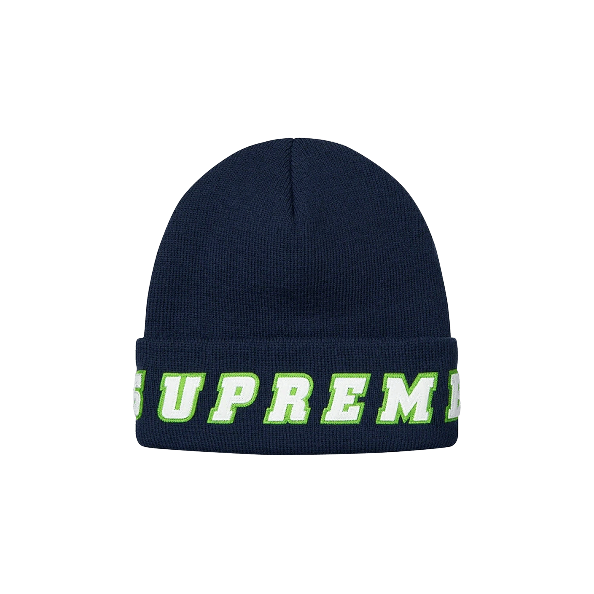 Supreme Felt Logo Beanie 'Navy'