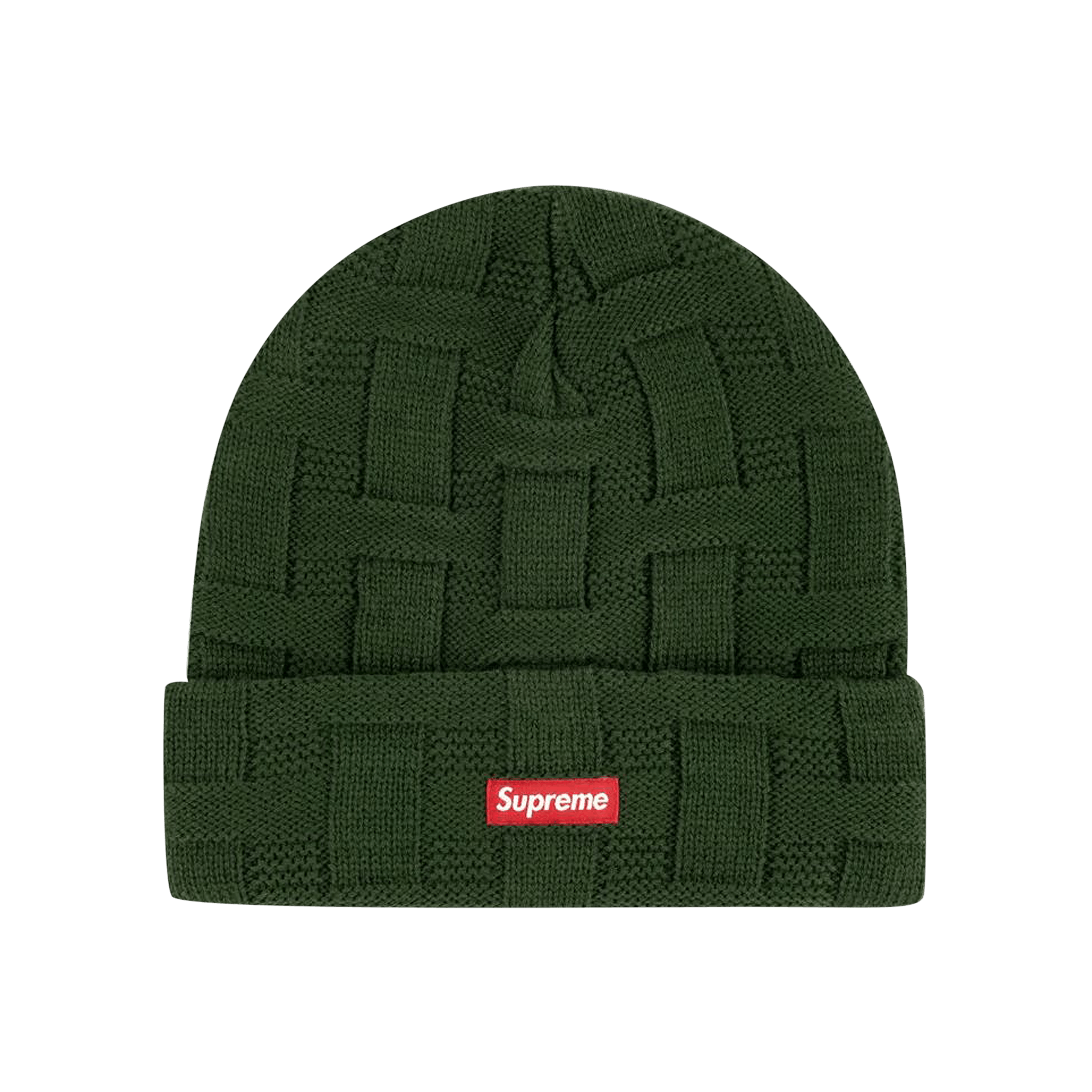 Supreme Basket Weave Beanie 'Green'
