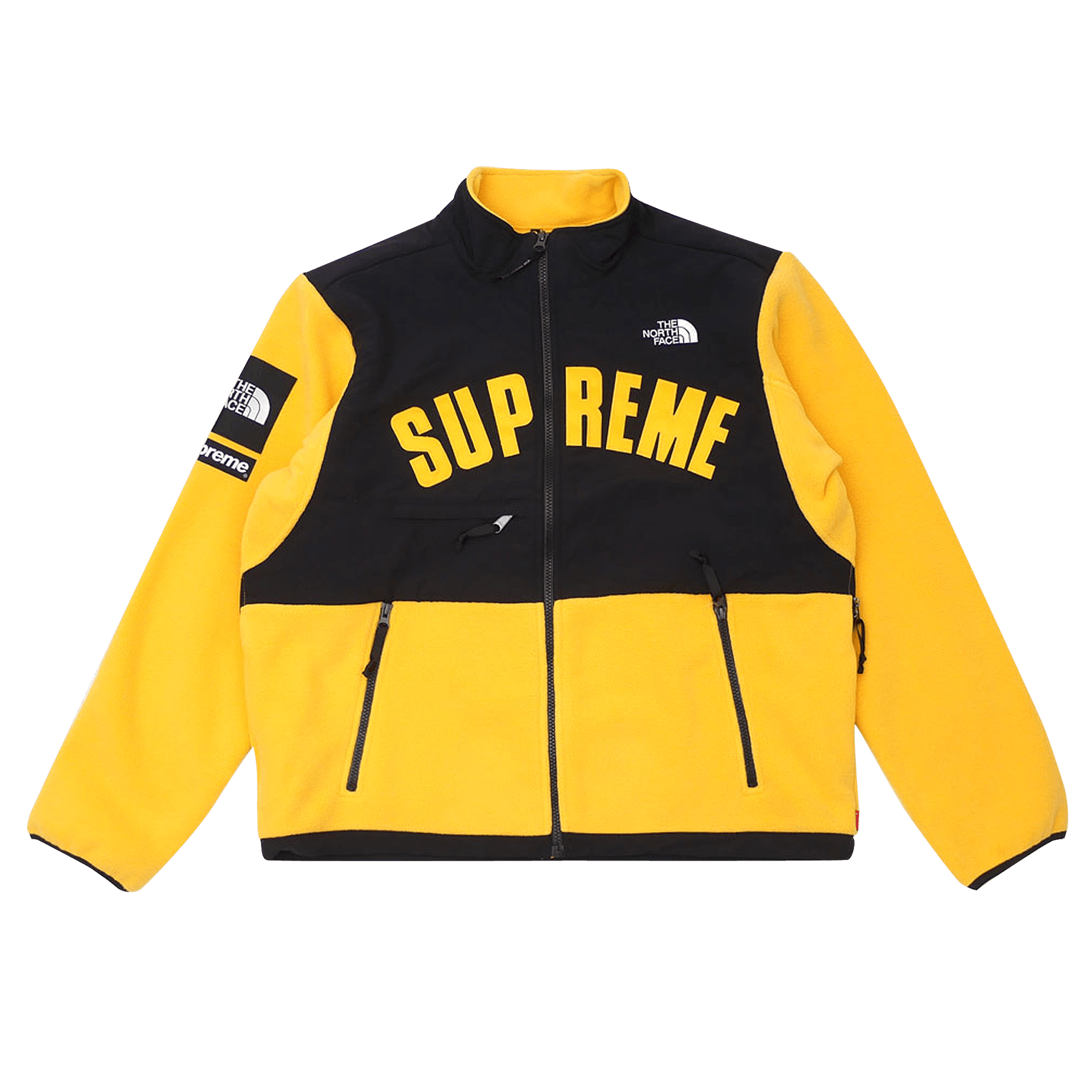 Supreme x The North Face Arc Logo Denali Fleece Jacket 'Yellow'