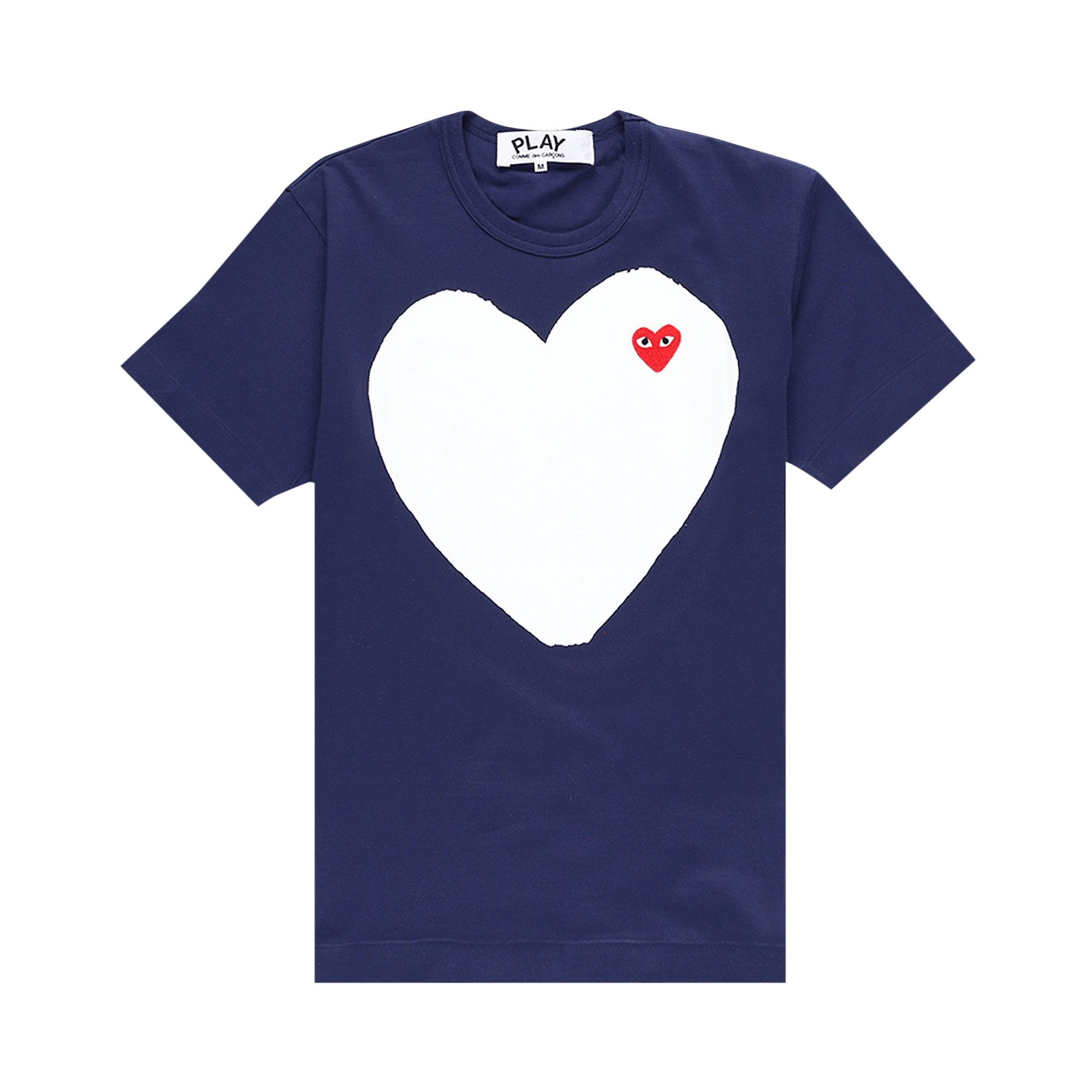 Comme des Garçons PLAY Solid Heart Logo T-Shirt 'Navy'