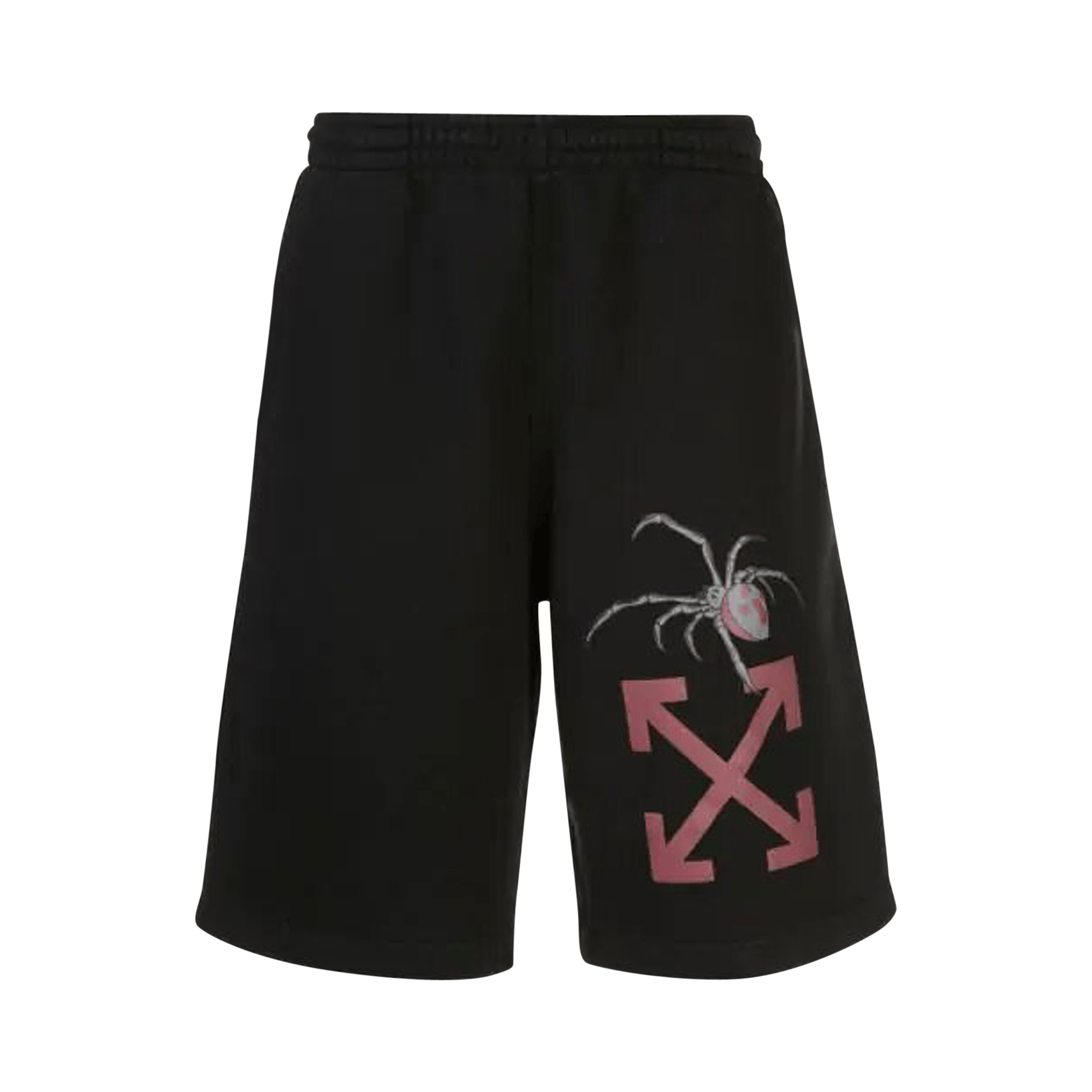 Off-White Arachno Arrow Sweatshorts 'Black/Bordeaux'