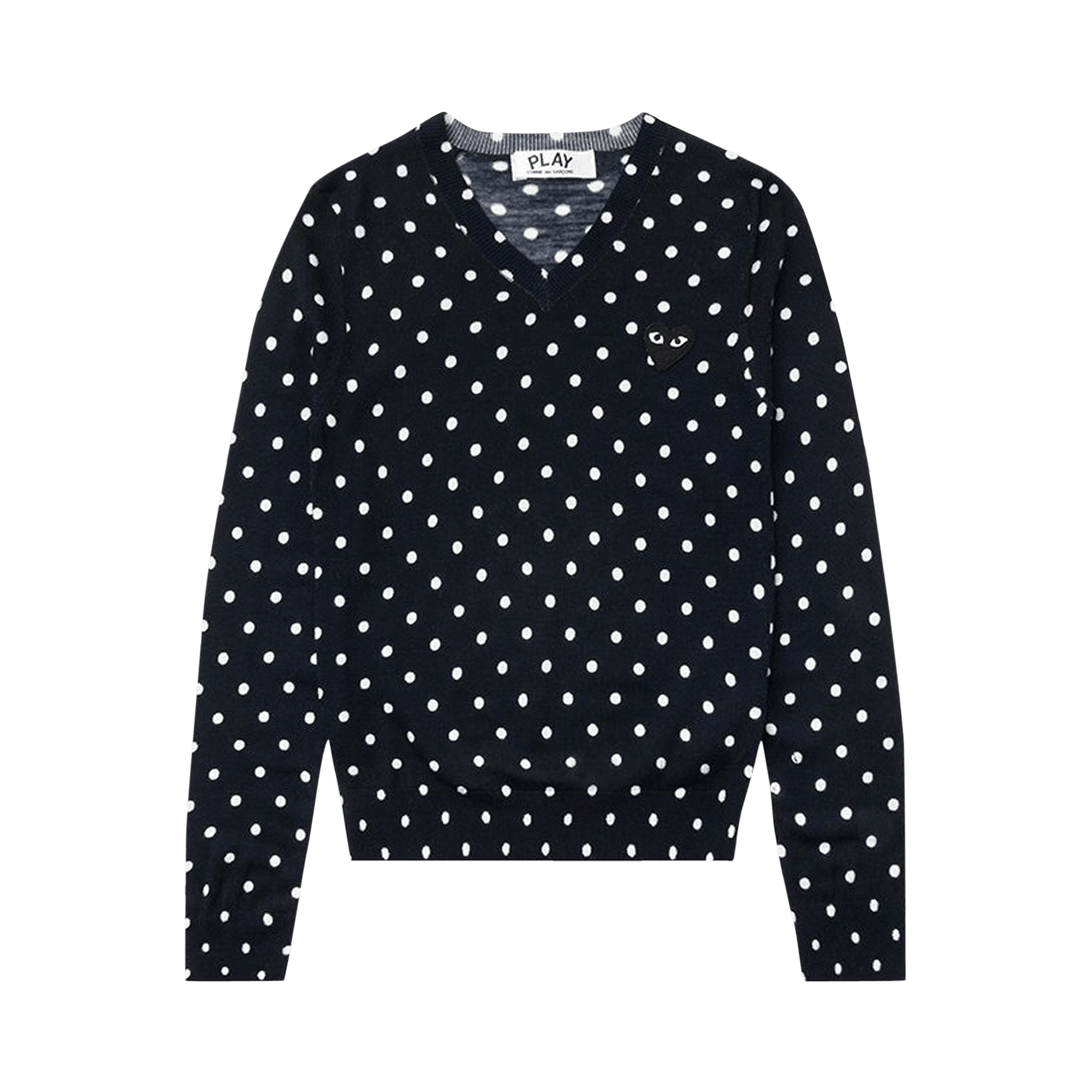 Comme des Garçons PLAY Polka Dot Sweater 'Navy'