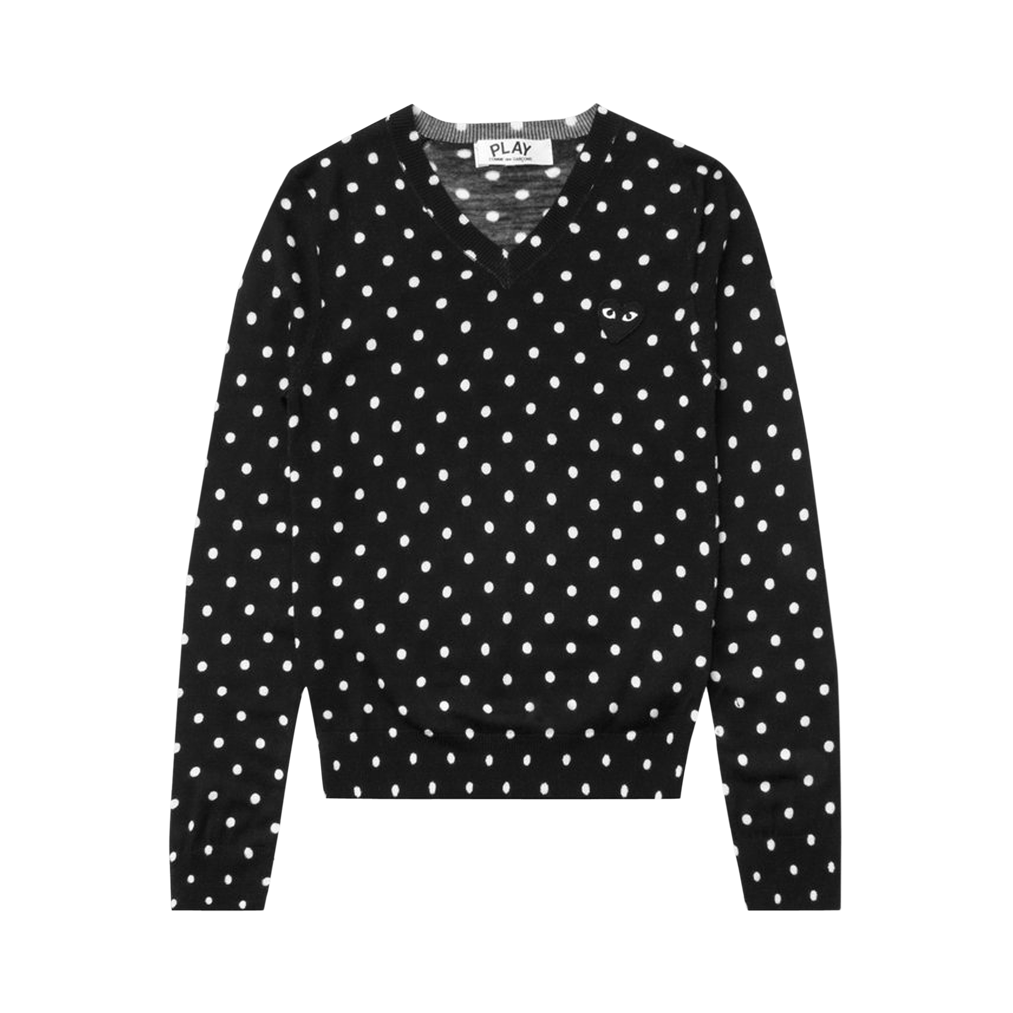 Comme des Garçons PLAY Polka Dot Sweater 'Black'