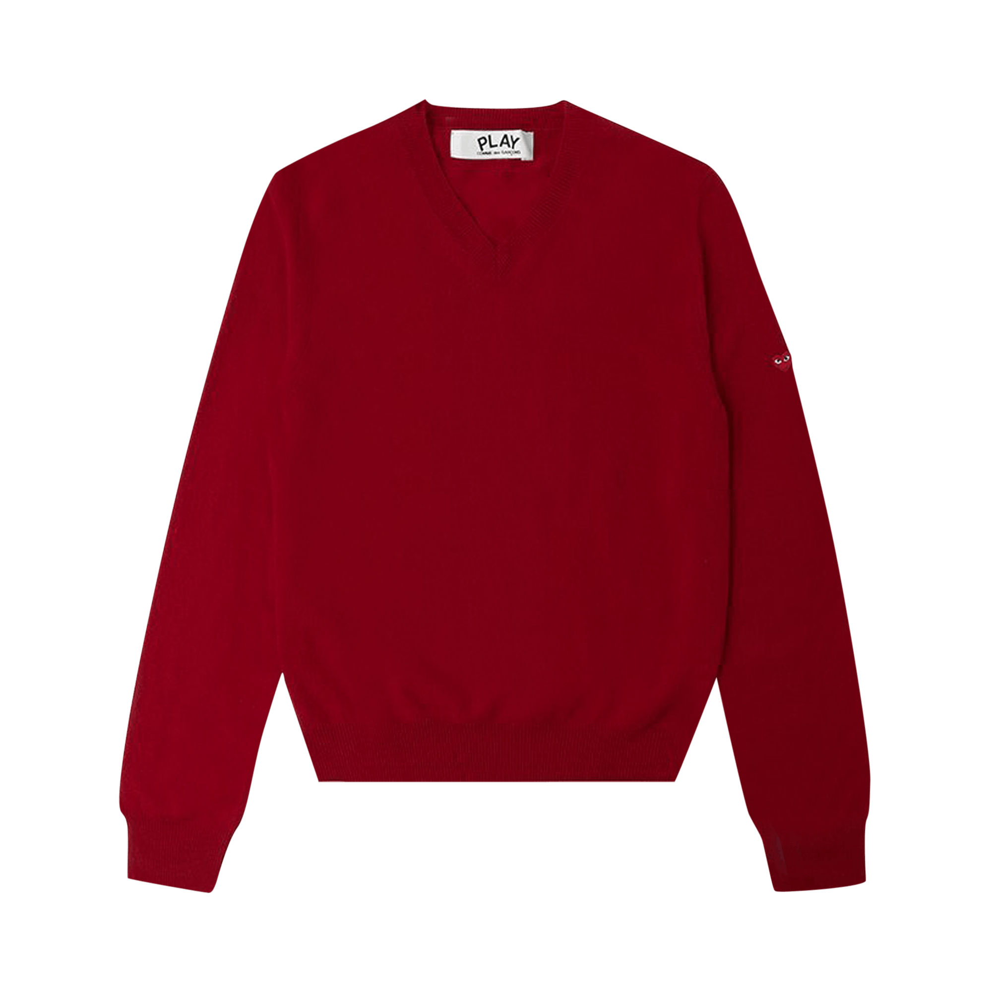 Comme des Garçons PLAY Small Heart Sweater 'Red'