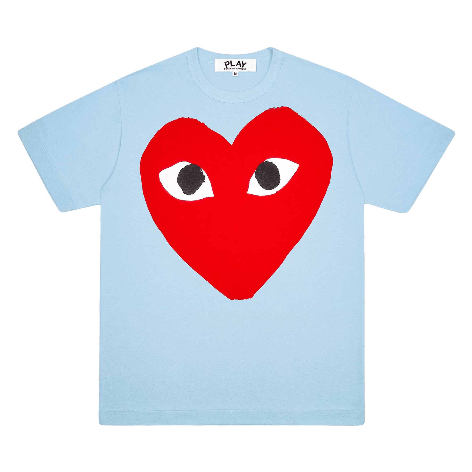 Comme des Garçons PLAY Pastelle Red Logo T-Shirt 'Blue'