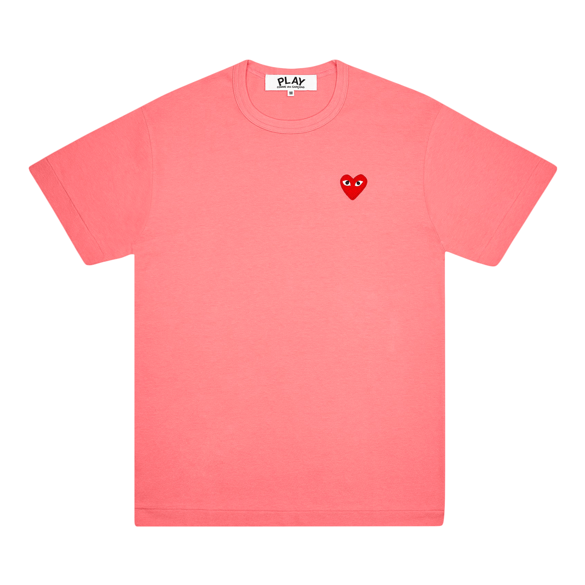 Comme des Garçons PLAY Pastelle Red Emblem T-Shirt 'Pink'