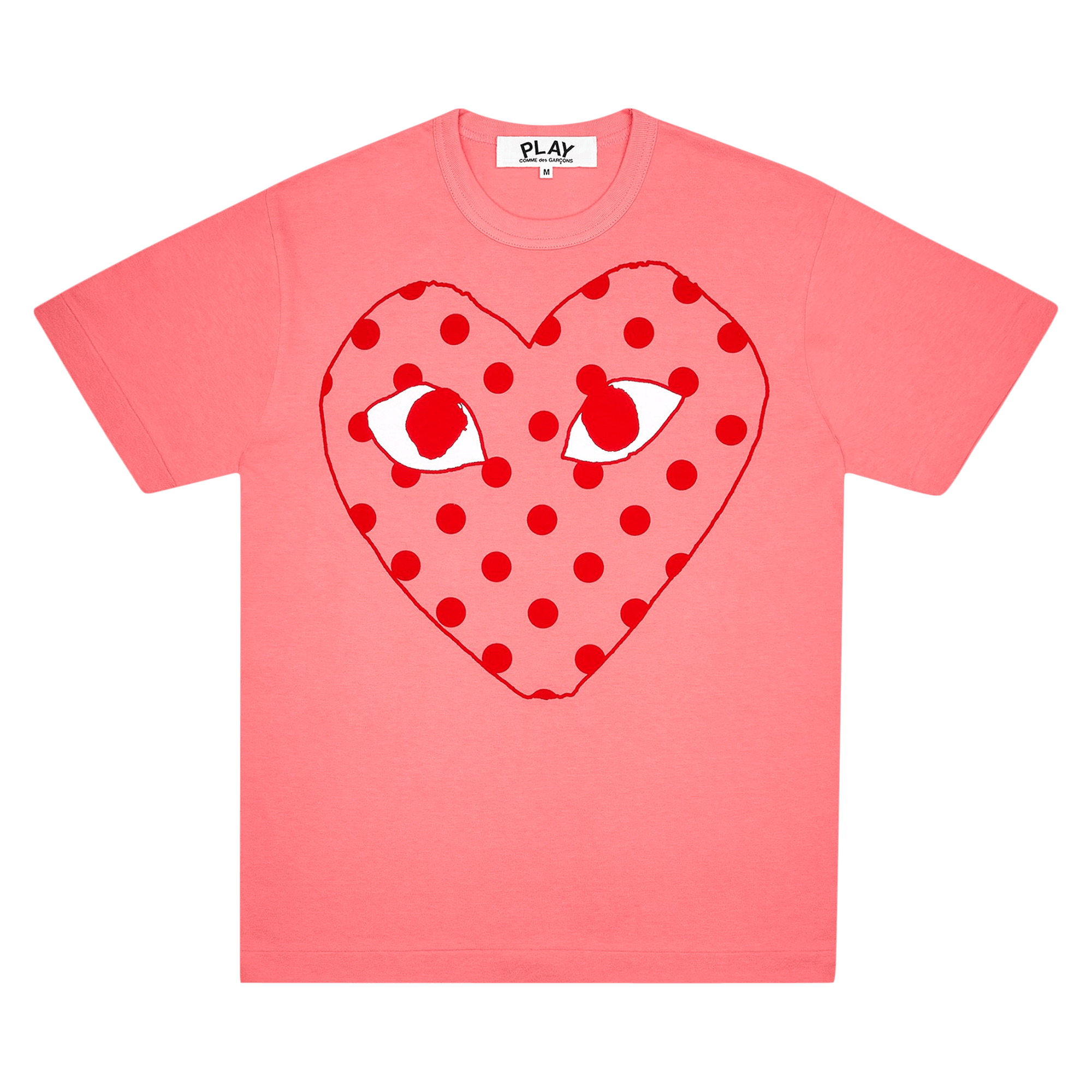 Comme des Garçons PLAY Pastelle Polka Dot Logo T-Shirt 'Pink'