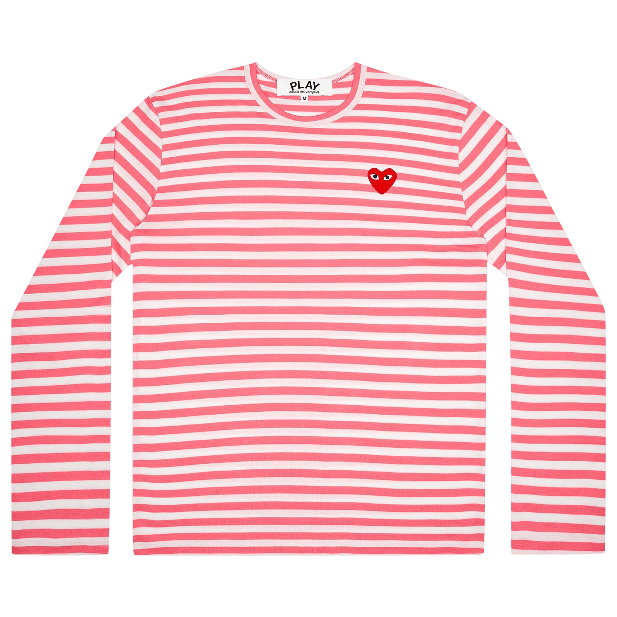 Comme des Garçons PLAY Pastelle Striped Long-Sleeve Shirt 'Pink'