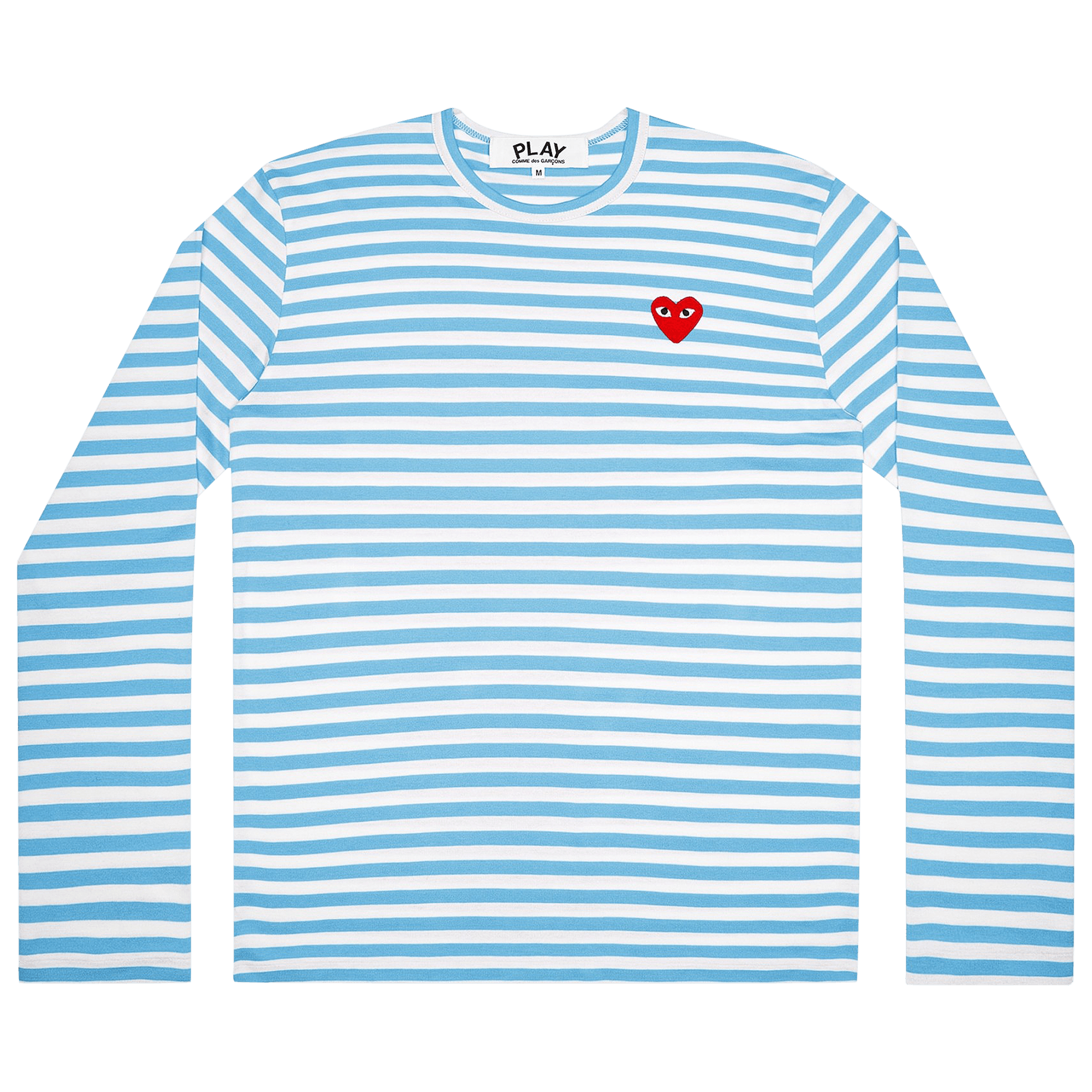 Comme des Garçons PLAY Pastelle Striped Long-Sleeve Shirt 'Blue'