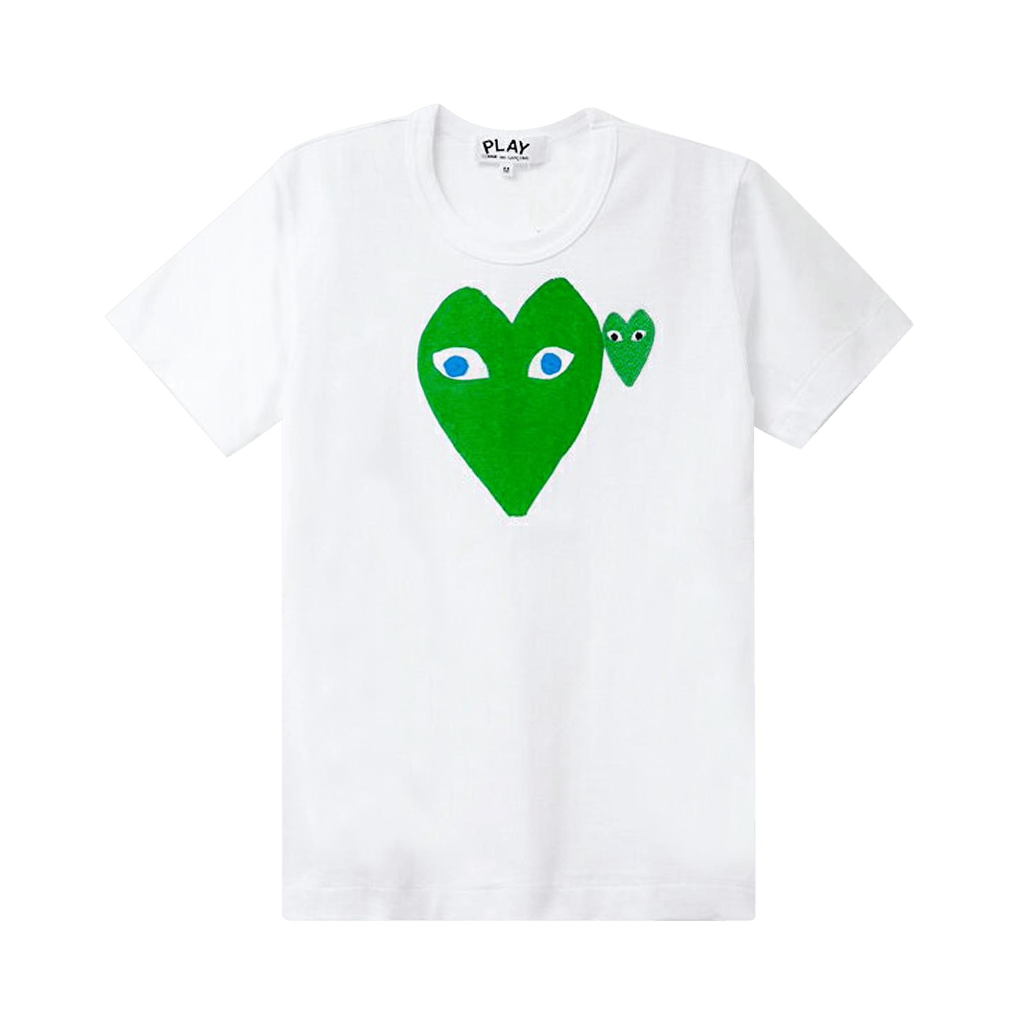 Comme des Garçons PLAY Blue Eyed Green Heart Tee 'White'