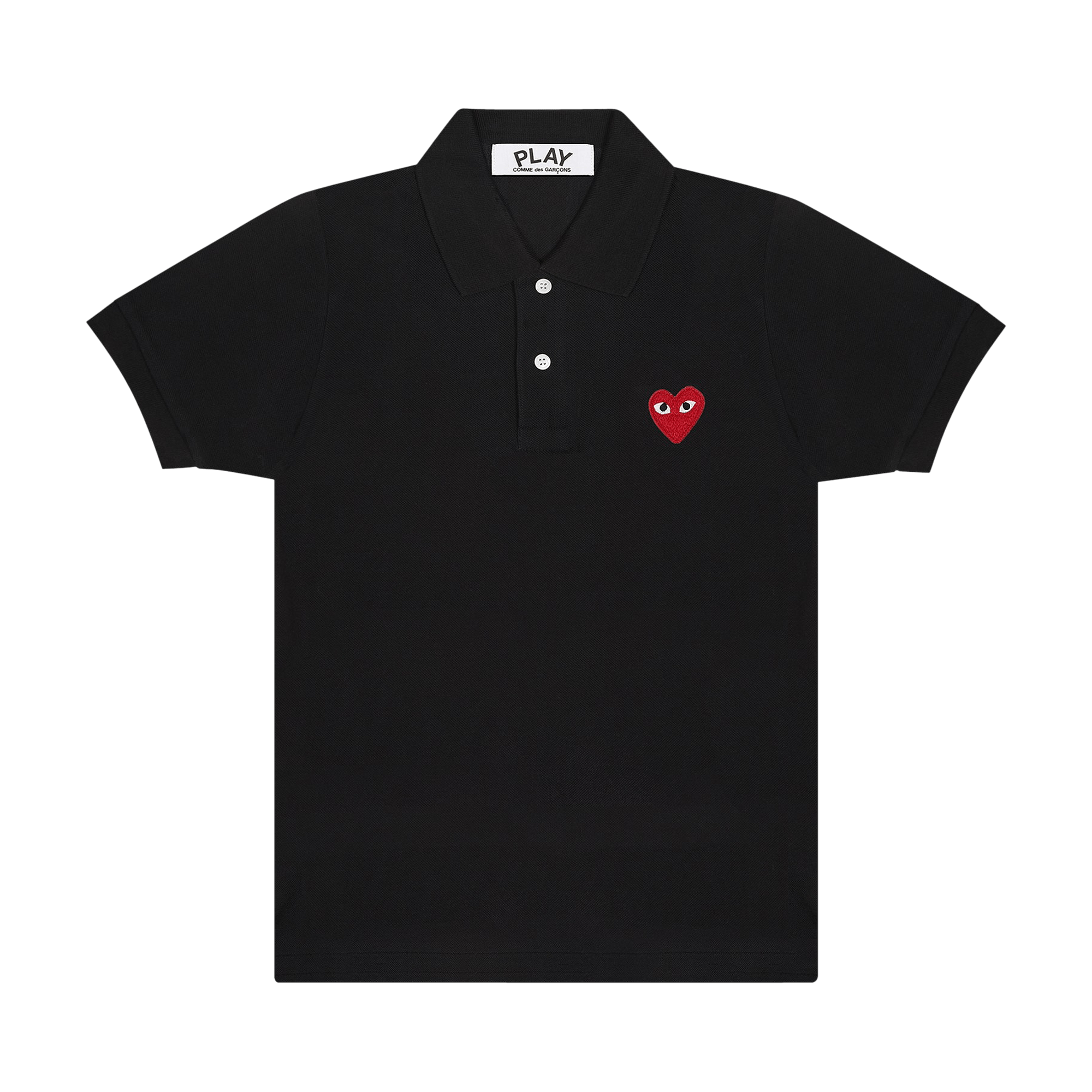 Comme des Garçons PLAY Emblem Polo Tee 'Black'