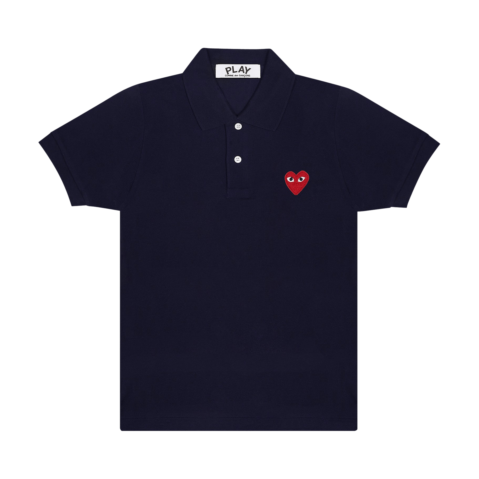 Comme des Garçons PLAY Emblem Polo Tee 'Navy'
