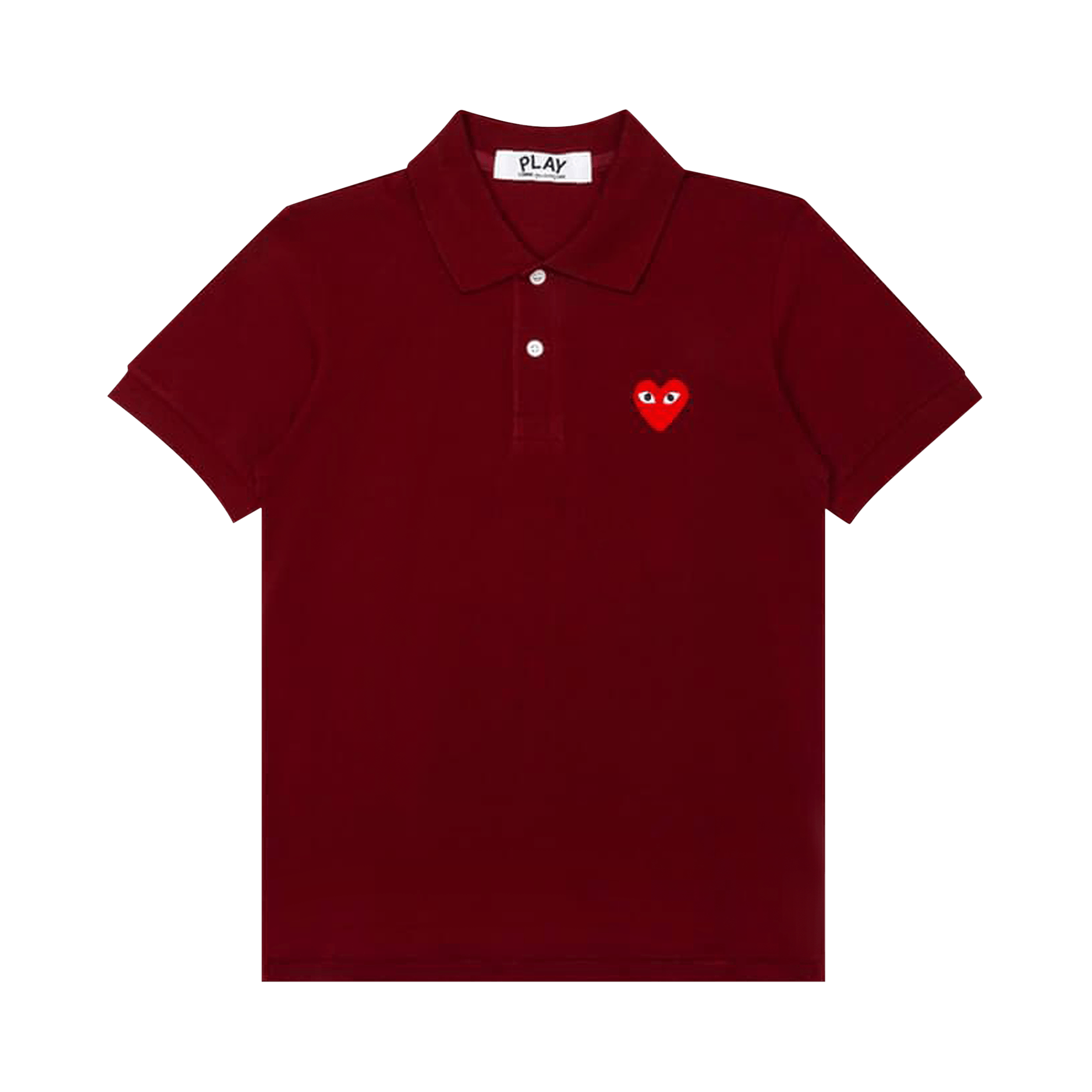 Comme des Garçons PLAY Red Heart Polo Shirt 'Burgundy'