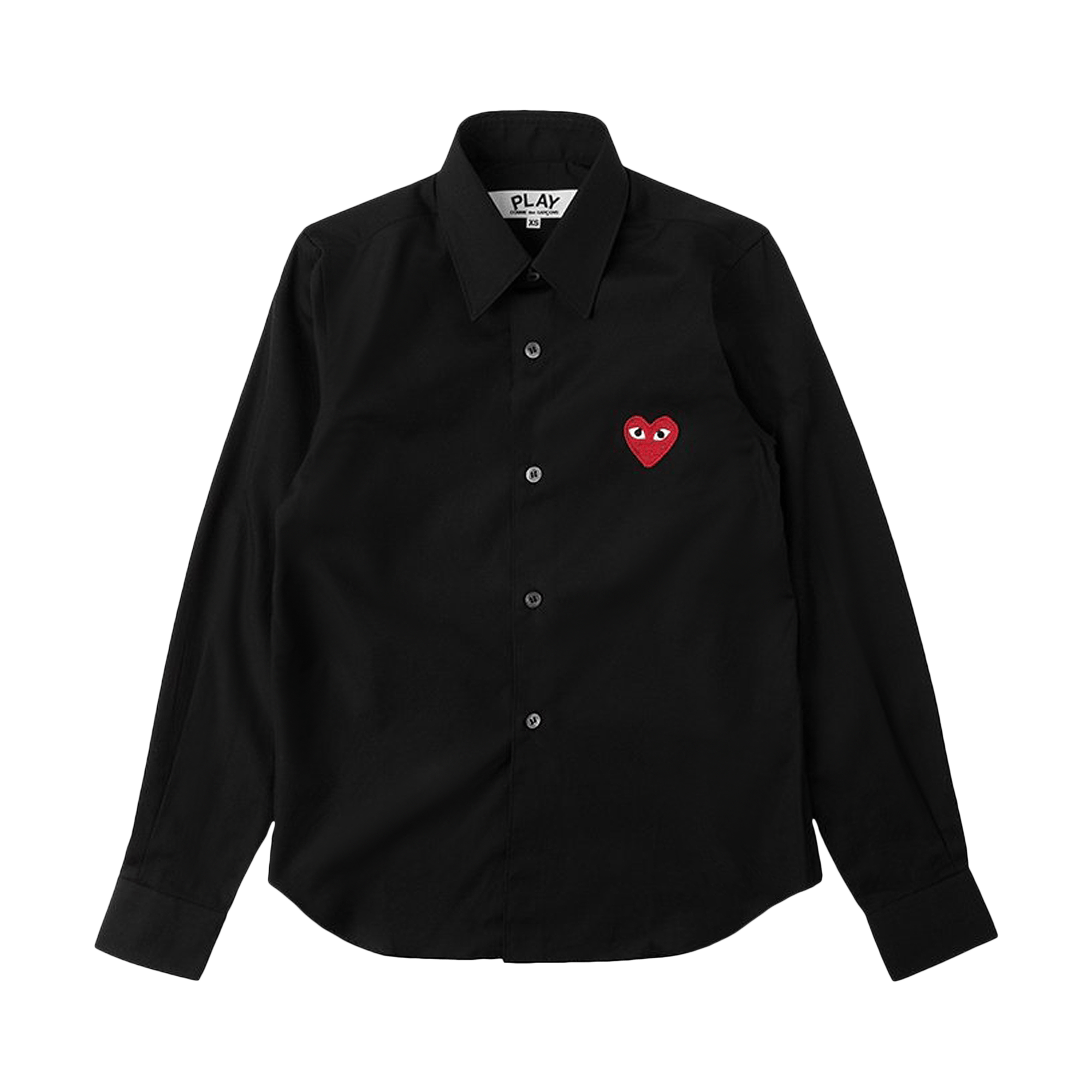Comme des Garçons PLAY Red Heart Button Up 'Black'