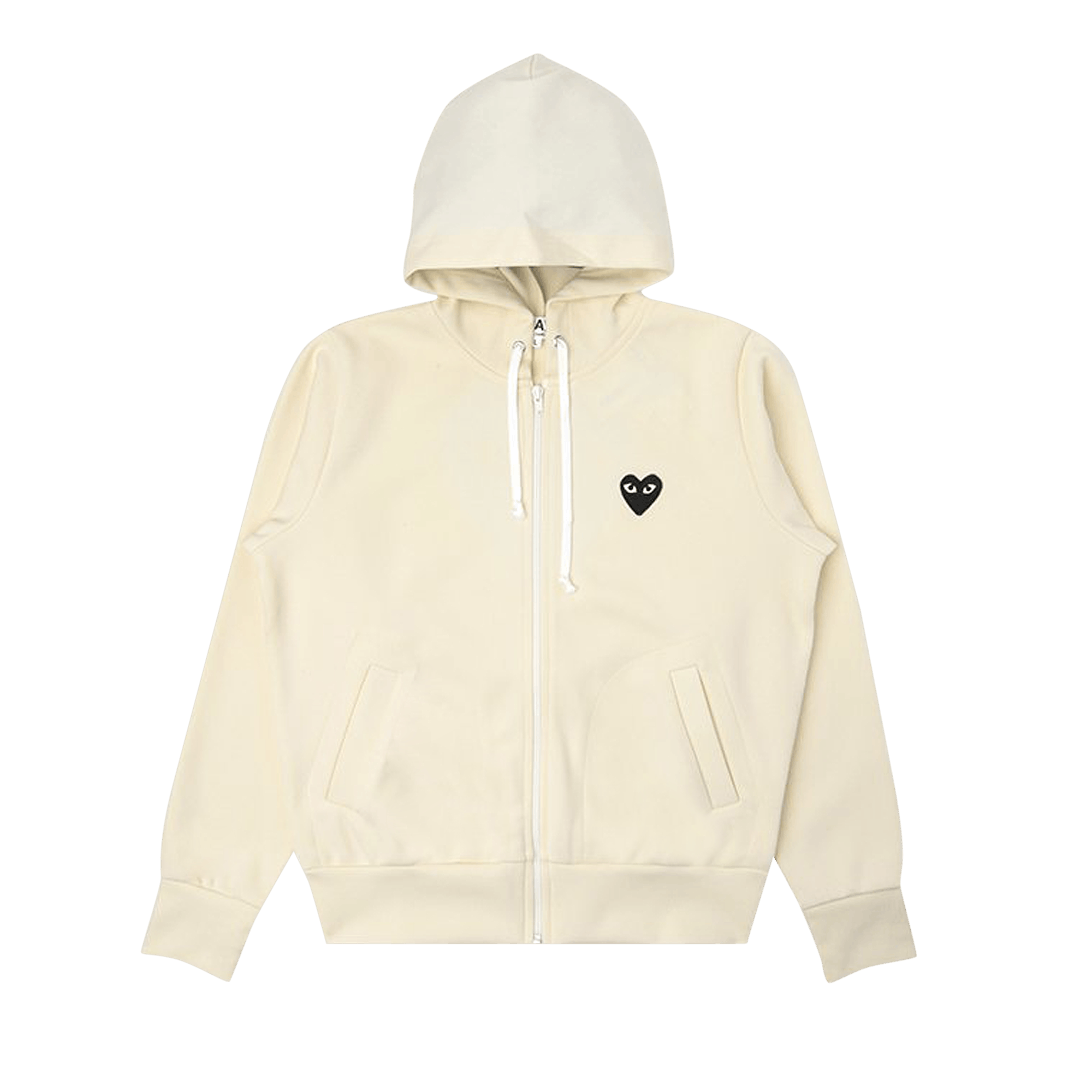 Comme des Garçons PLAY Big Black Heart Hooded Sweatshirt 'Off-White'