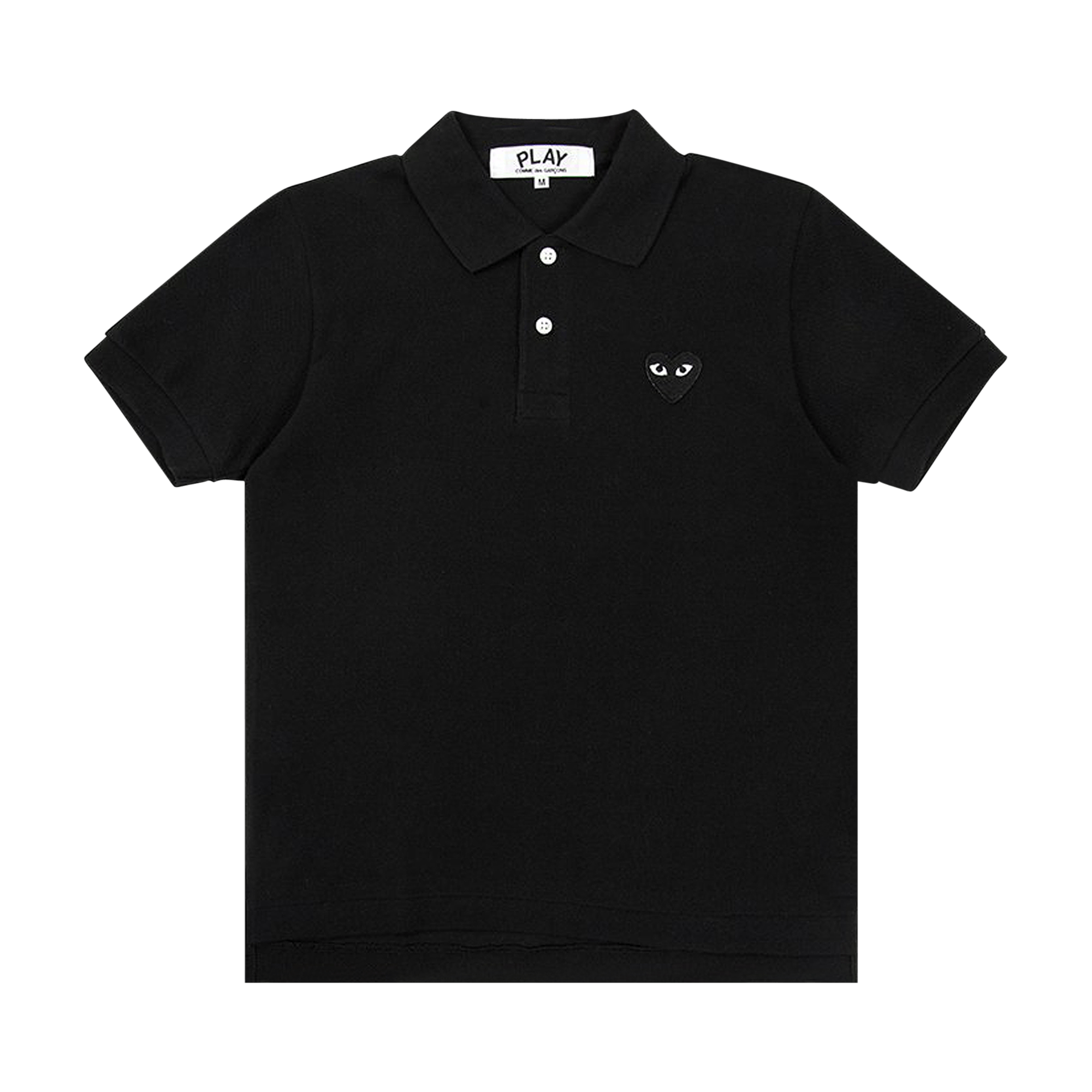 Comme des Garçons PLAY Black Emblem Polo Shirt 'Black'