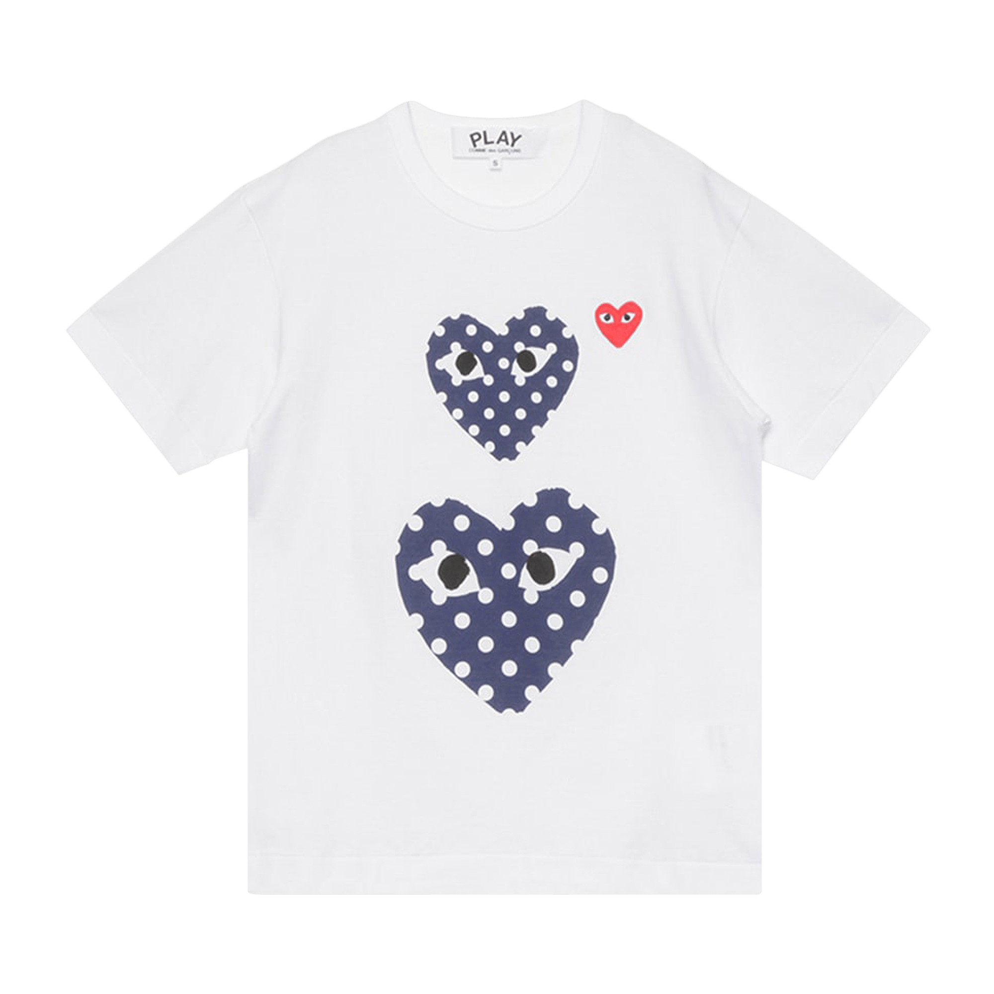 Comme des Garçons PLAY Polka Dot Duo T-Shirt 'White'