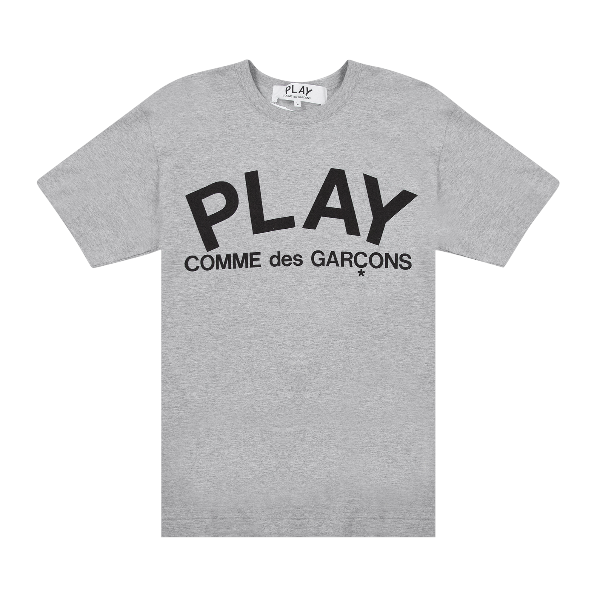 Comme des Garçons PLAY Text T-Shirt 'Grey'