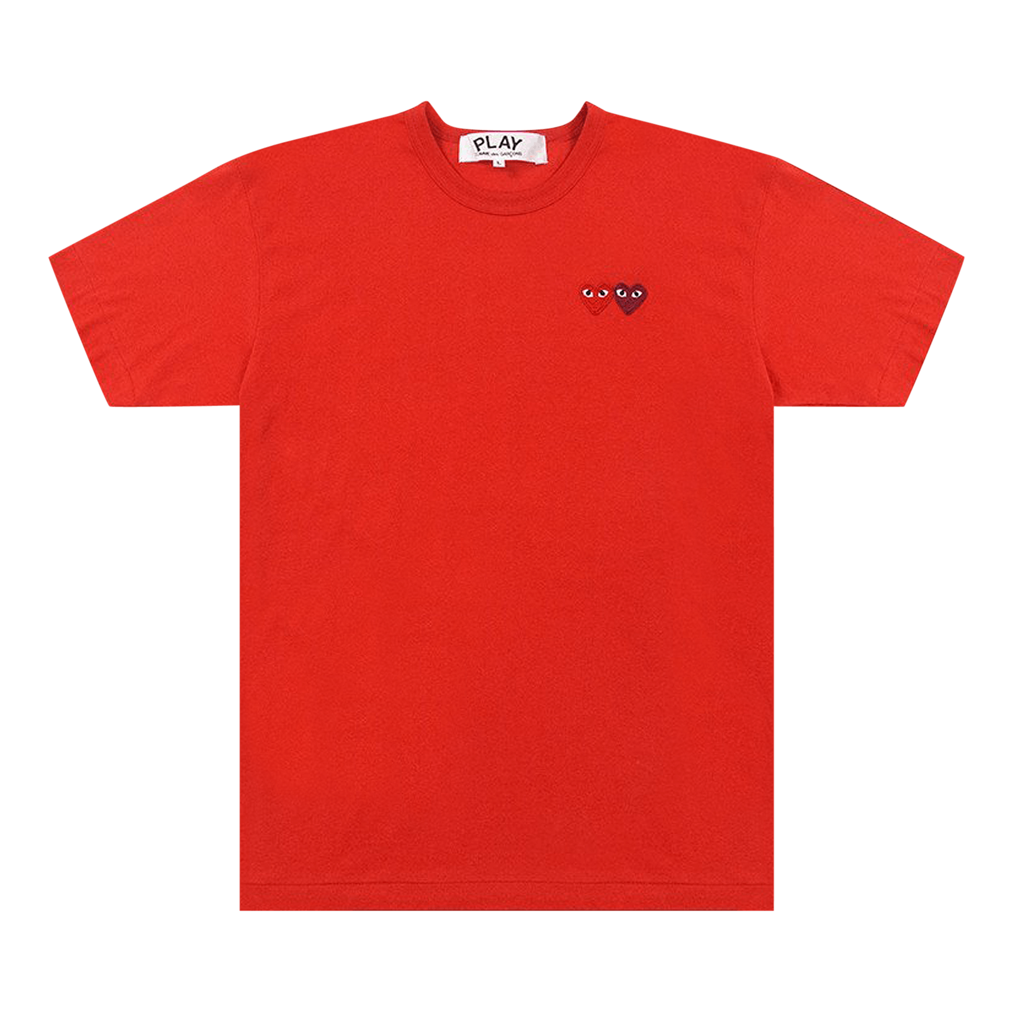 Comme des Garçons PLAY Double Hearts T-Shirt 'Red'