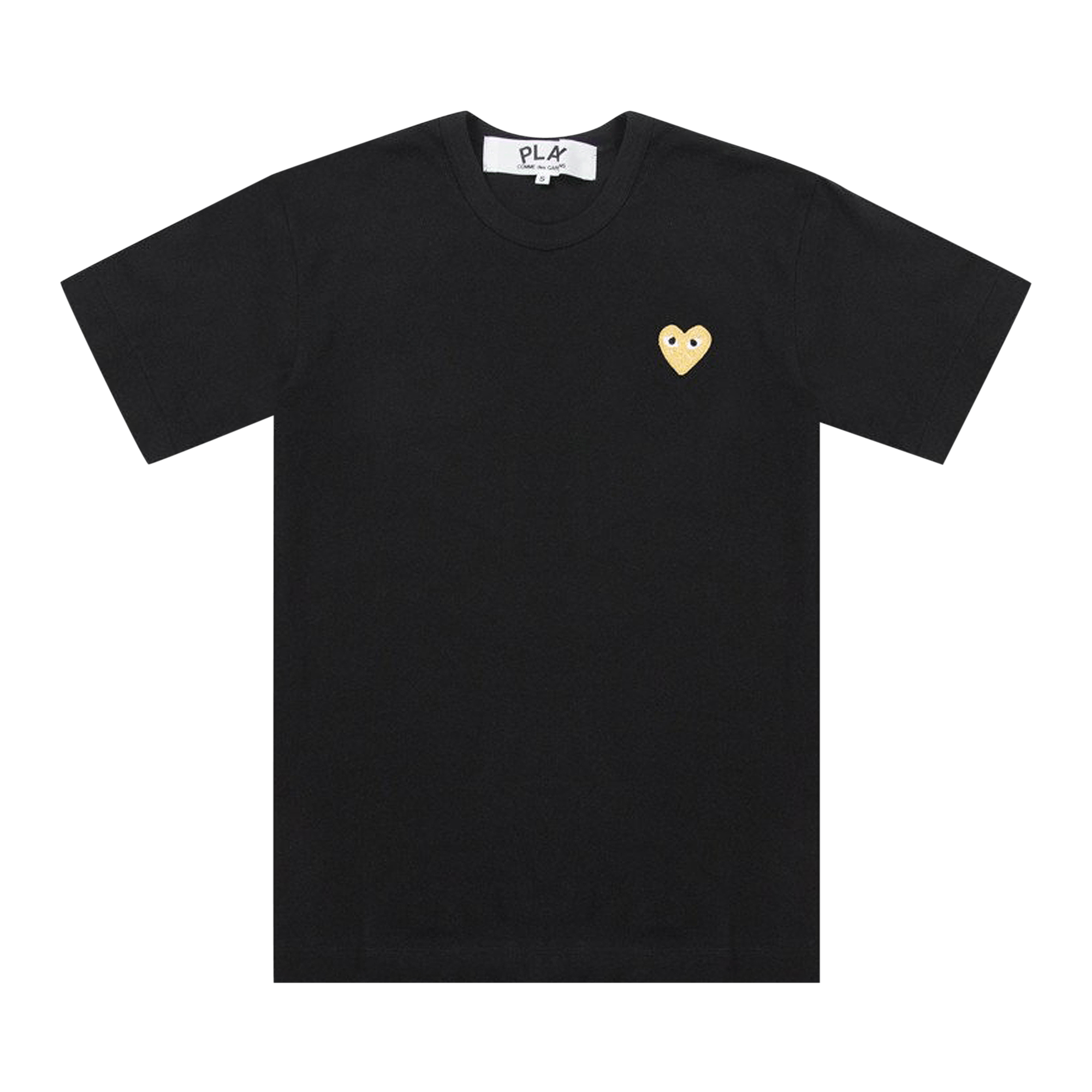Comme des Garçons PLAY Gold Heart T-Shirt 'Black'